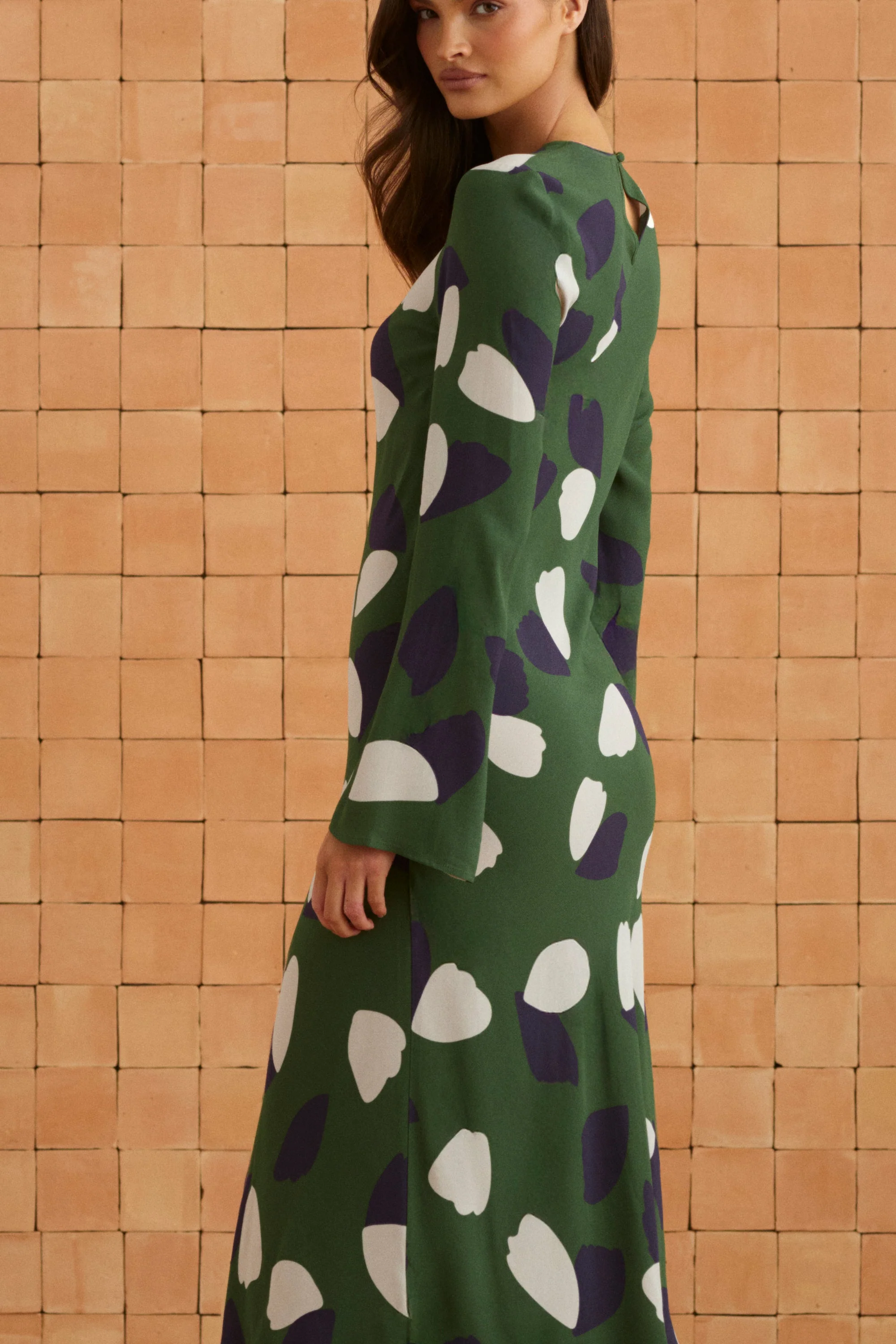 Anouk Dress In Verbena - Image 5