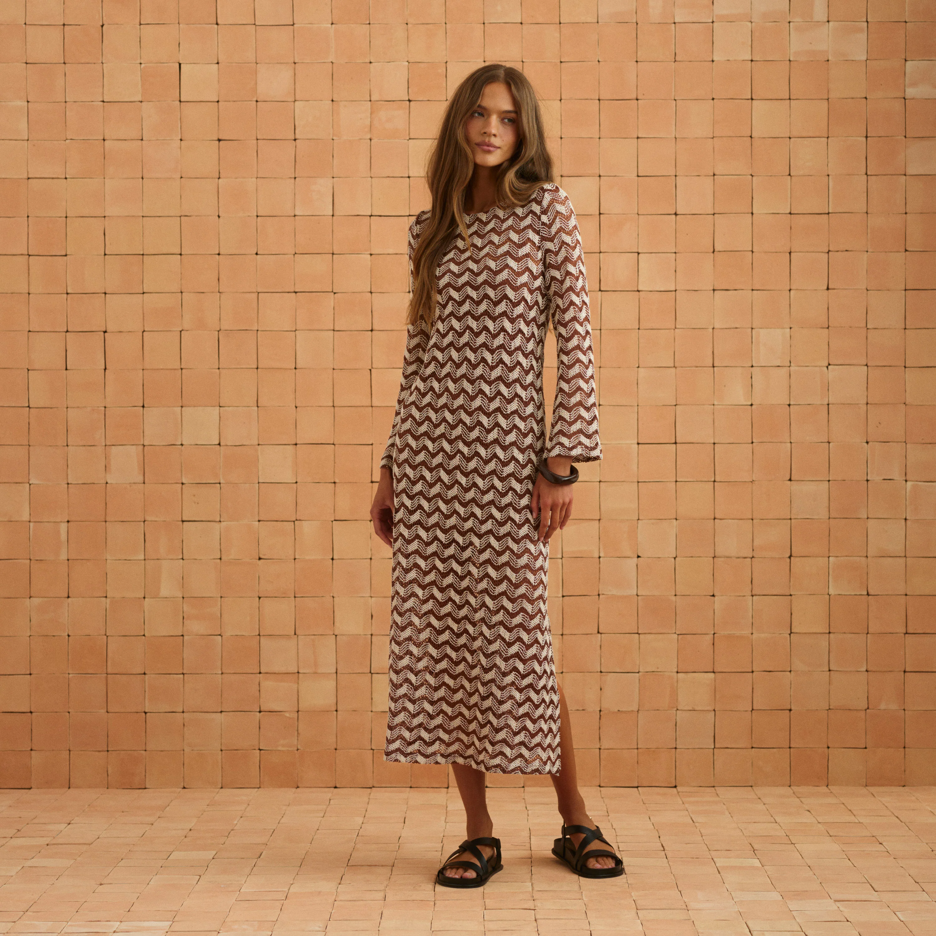 Autumn Dress In Cinnamon Spice - Image 8