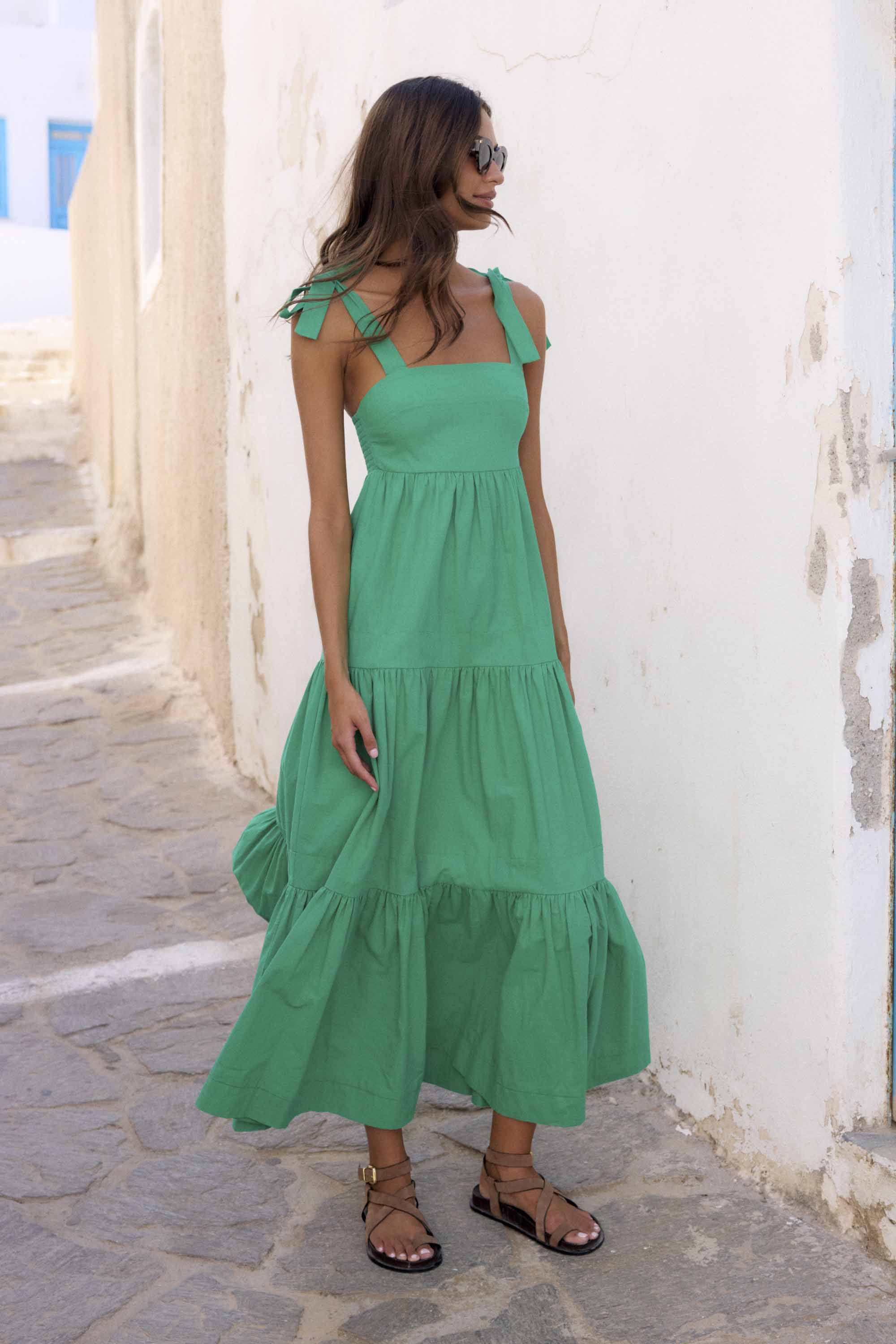 Bella Dress In Verde - Image 2