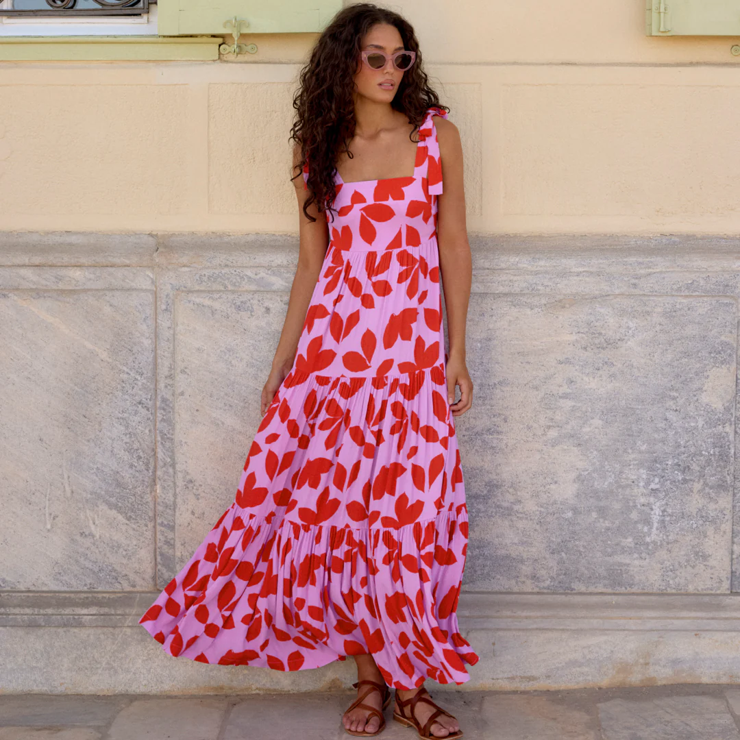 Bella Dress In Viva - Image 5