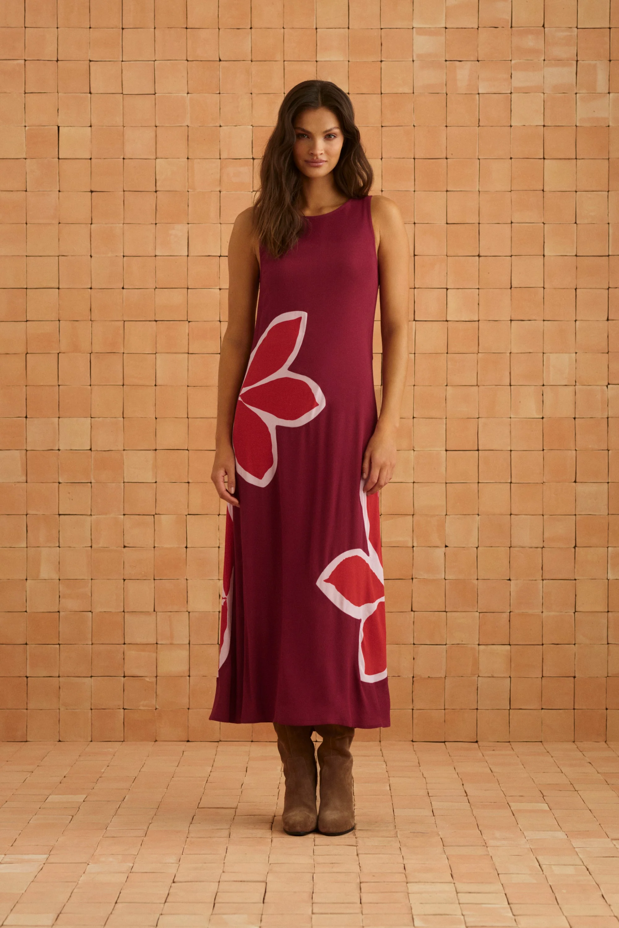 Binnie Dress In Gazamia Rosa - Image 3