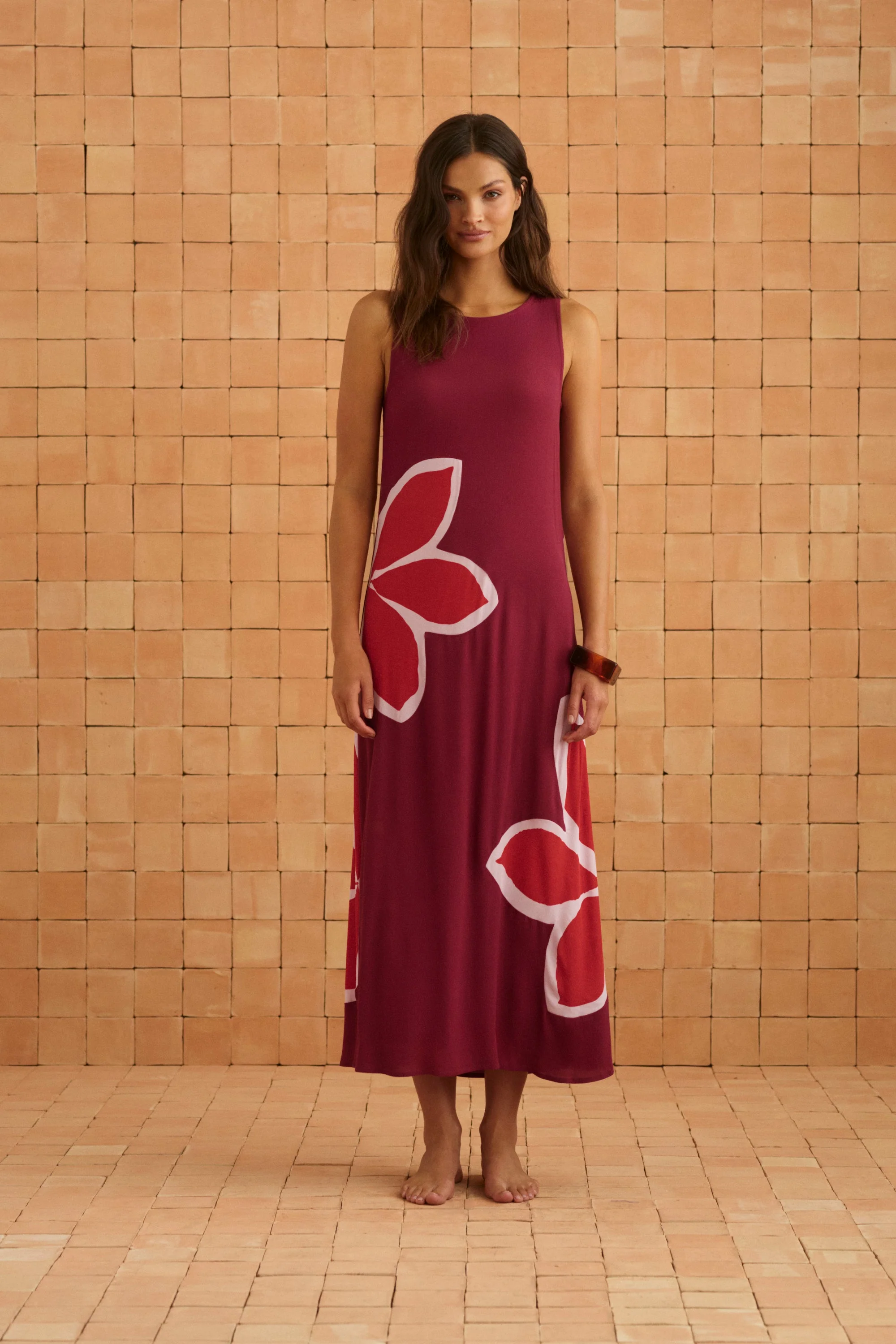 Binnie Dress In Gazamia Rosa - Image 4
