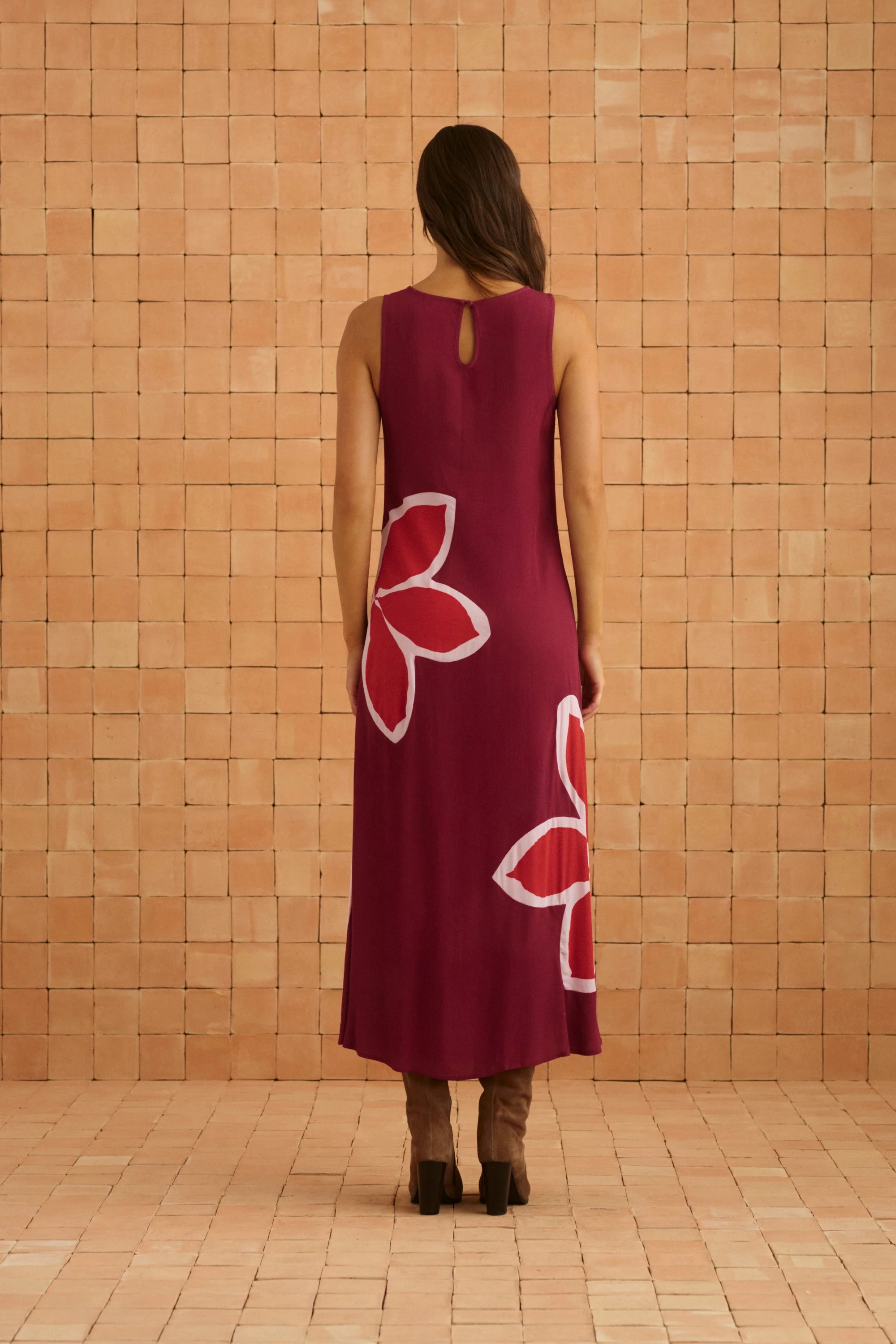 Binnie Dress In Gazamia Rosa - Image 6