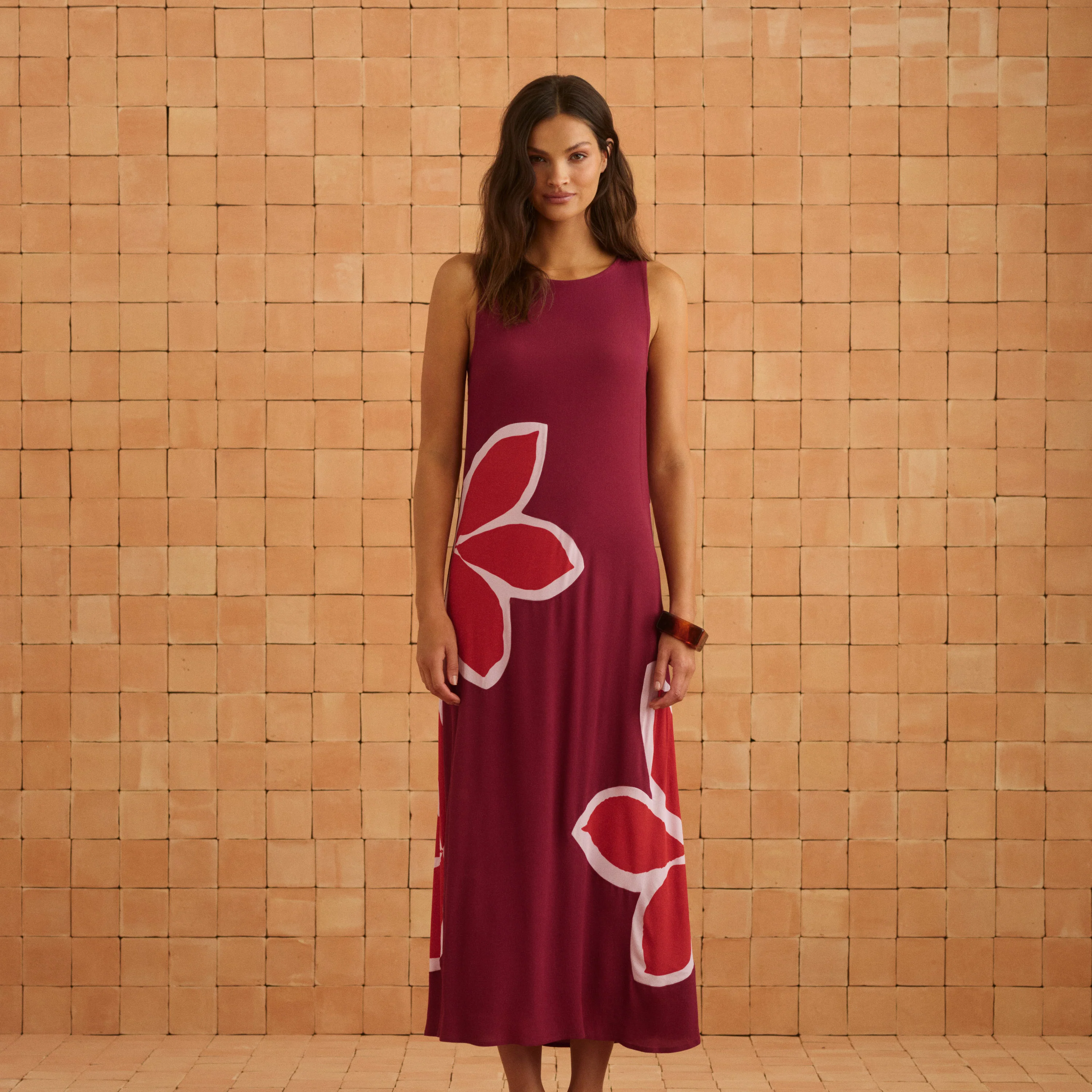 Binnie Dress In Gazamia Rosa - Image 9