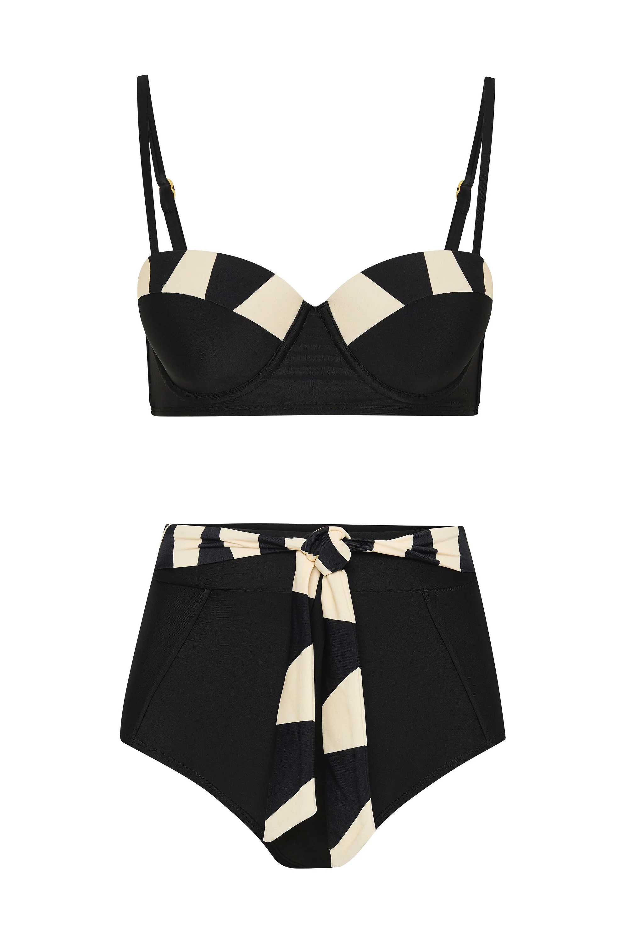 Blondie Bikini In Noir Palm - Image 3