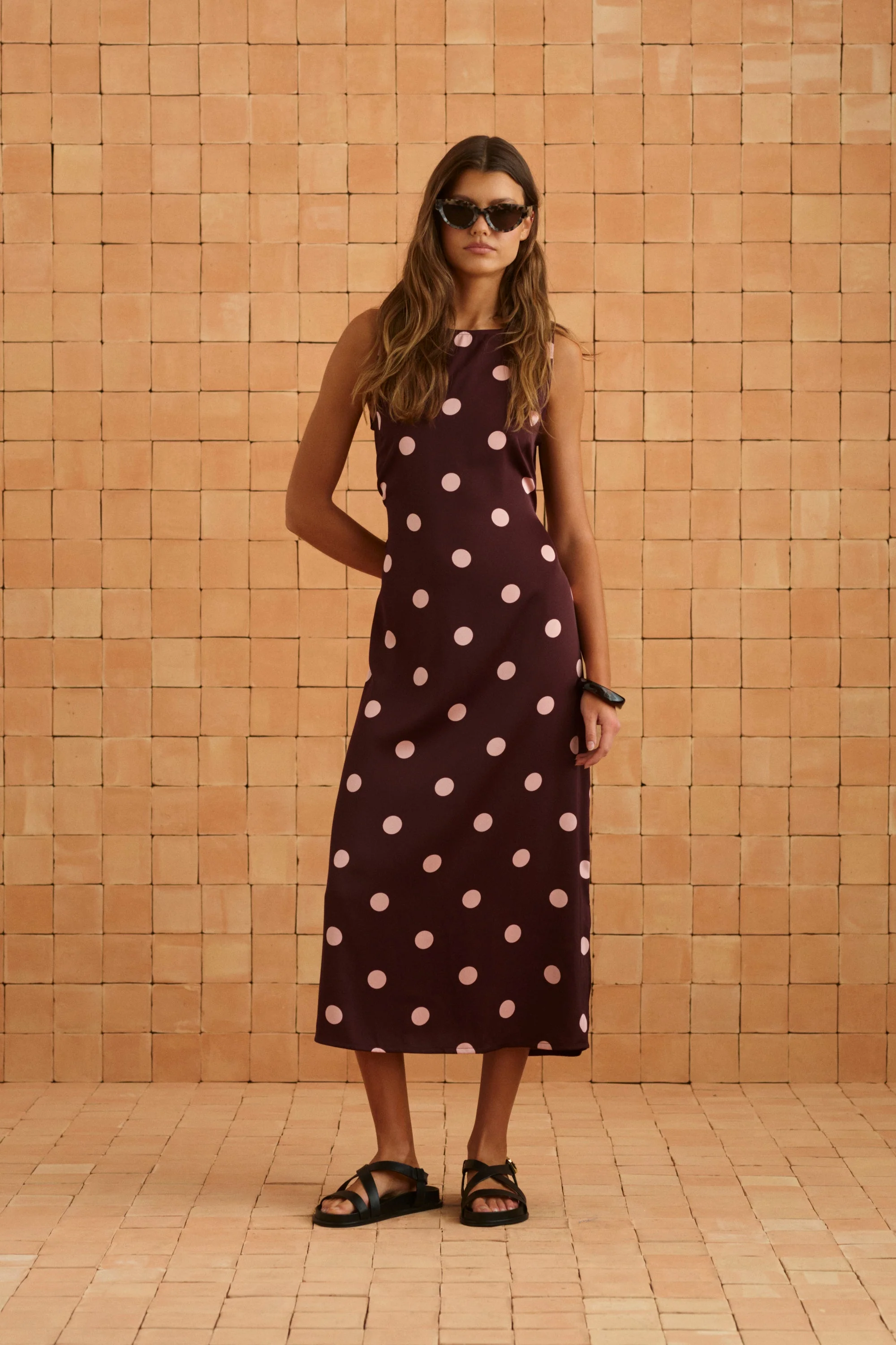 Candy Midi Dress In Peppercorn - Image 3