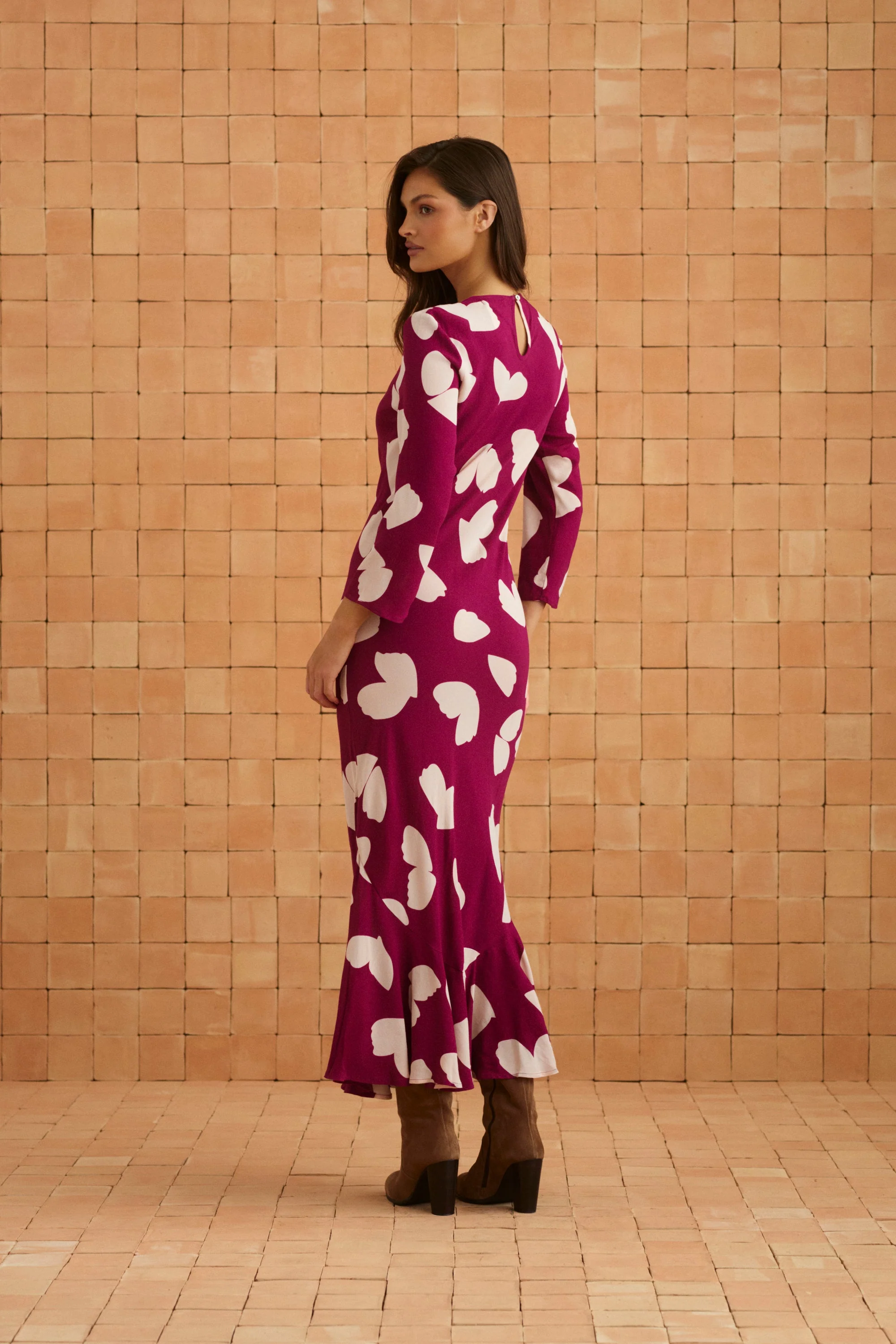 Charli Dress In Snapdragon - Image 9