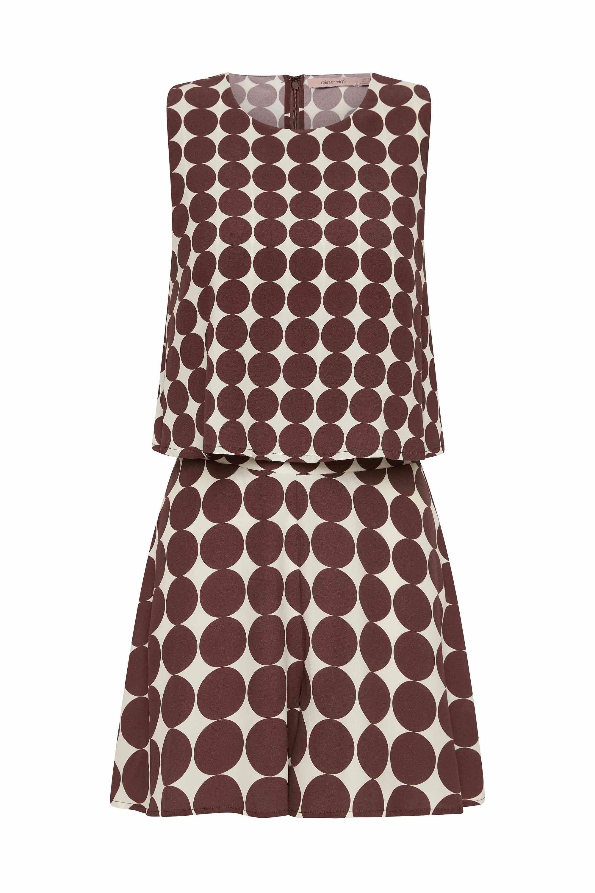 Charlie Playsuit In Cocoa - Image 7