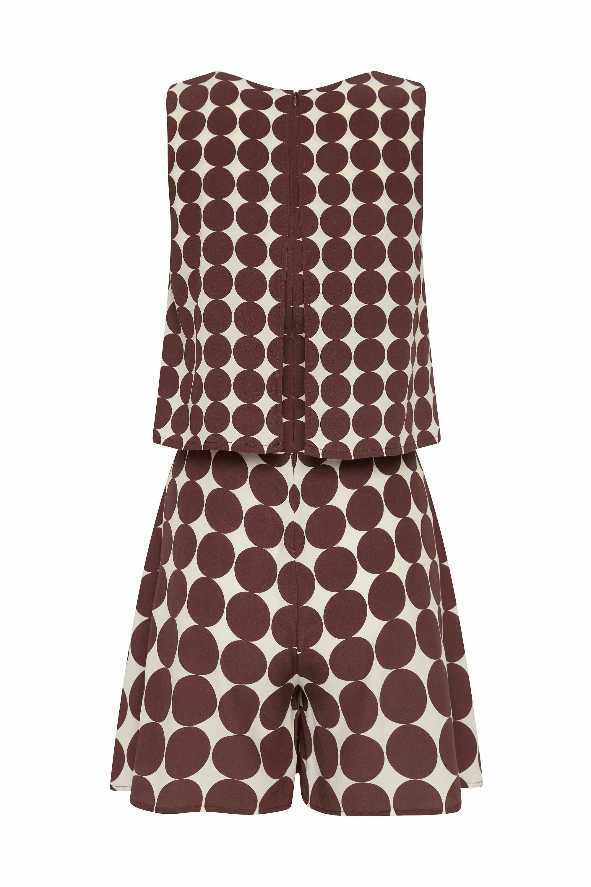 Charlie Playsuit In Cocoa - Image 8
