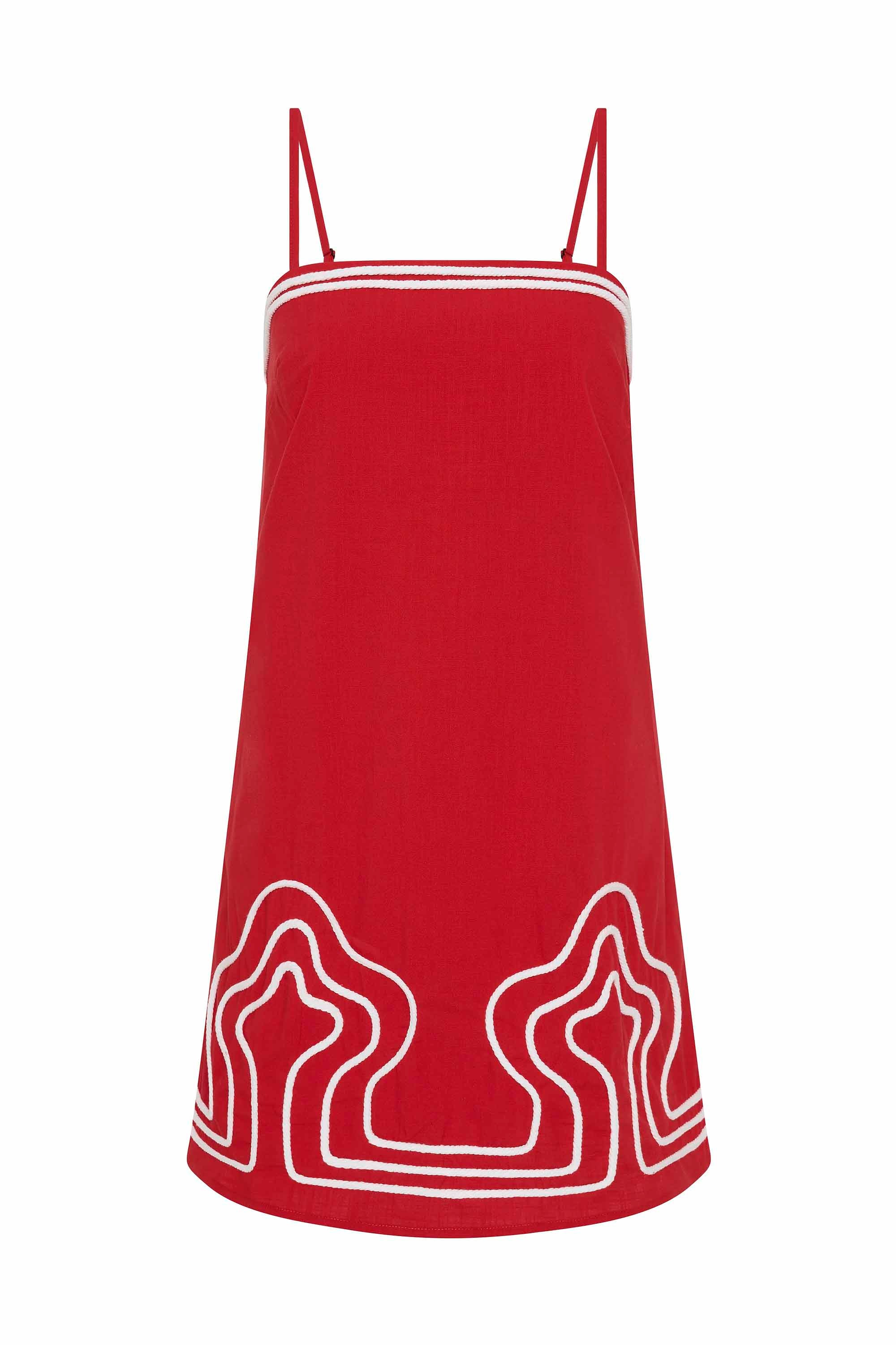 Clara Dress In Rosso - Image 4