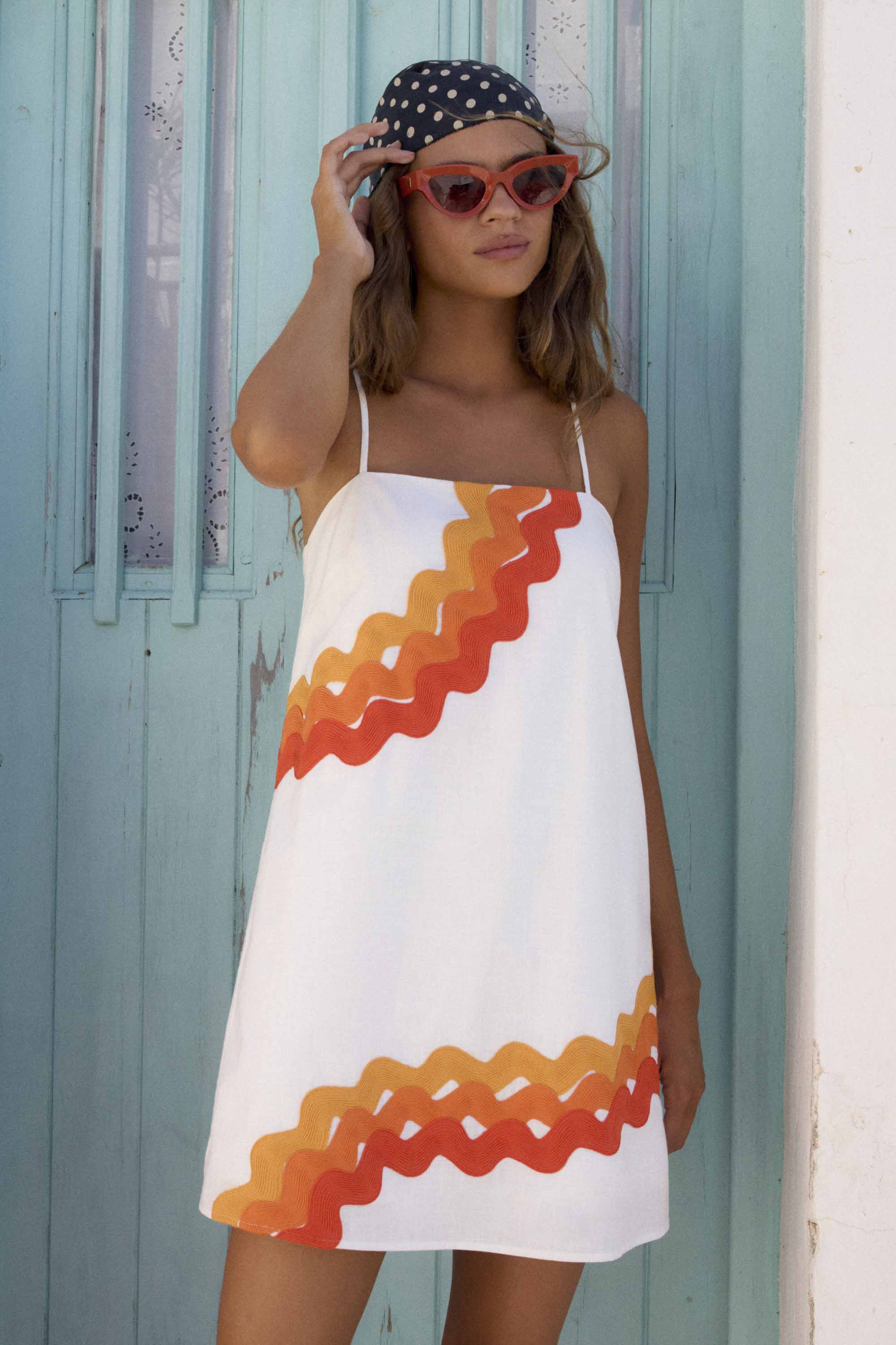 Clara Dress In Sunburst Ric Rac - Image 3