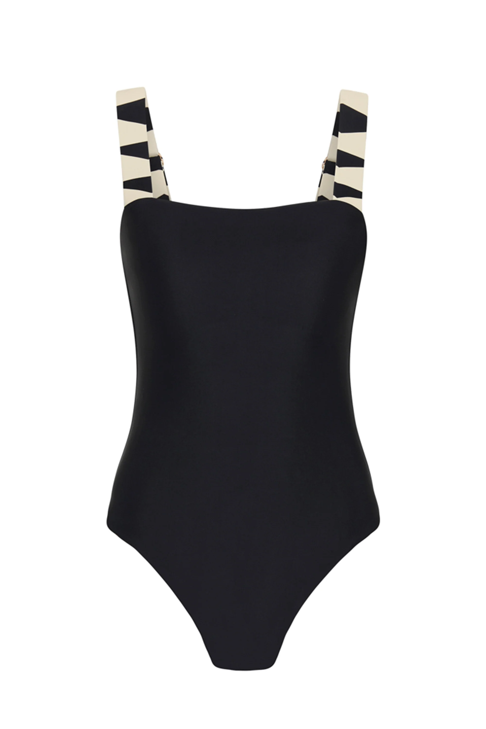 Daisy One Piece In Noir Palm - Image 4