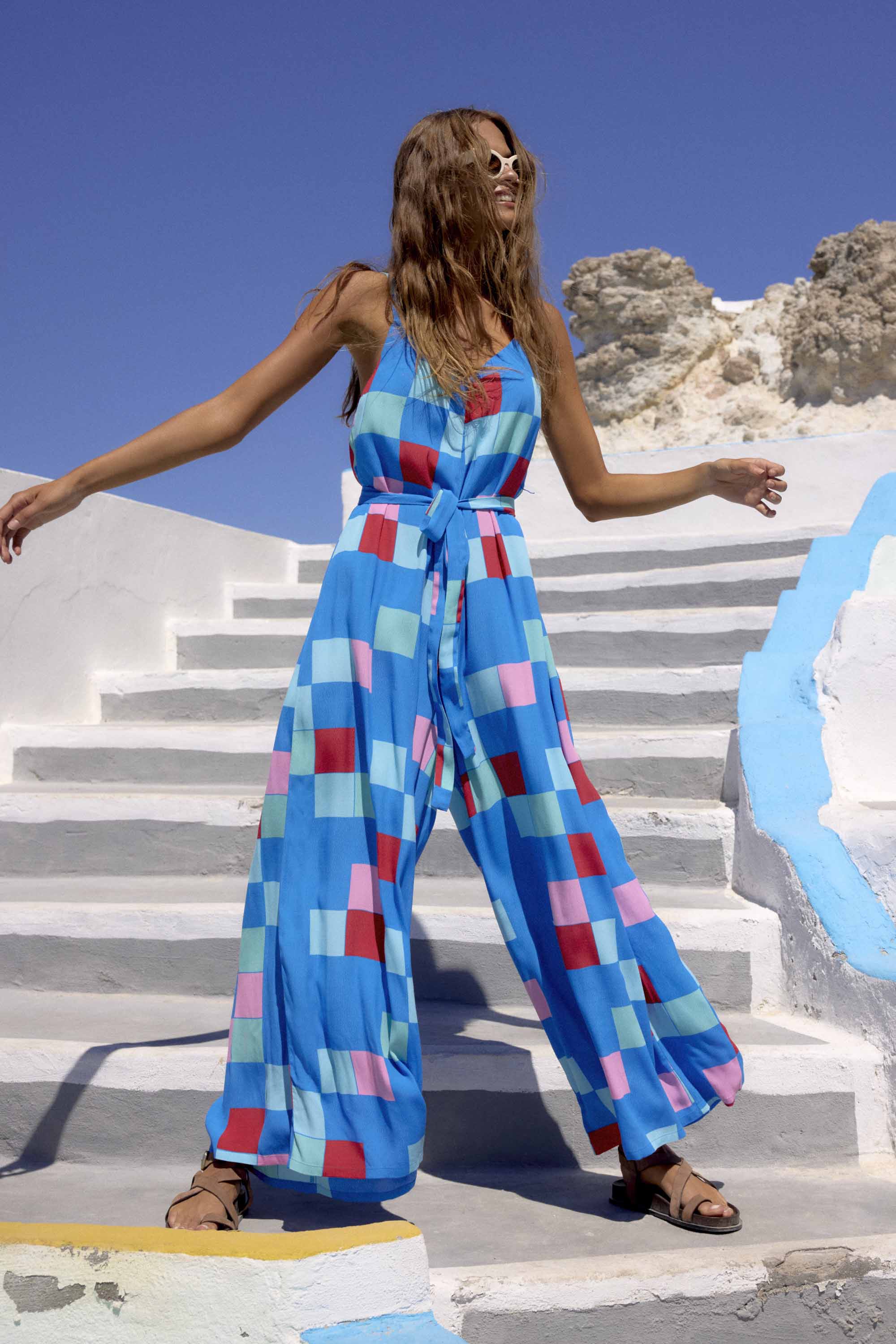 Delilah Jumpsuit In Bora Bora