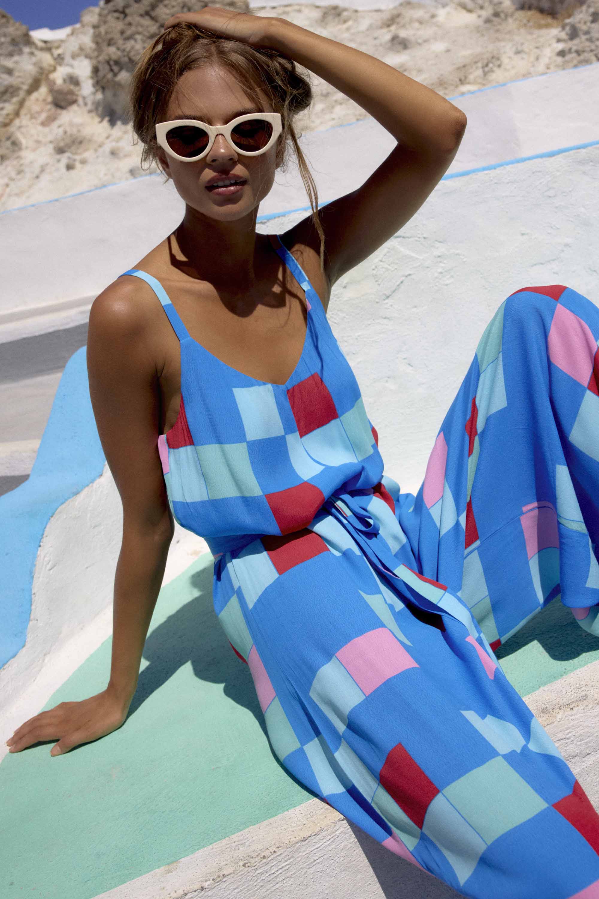 Delilah Jumpsuit In Bora Bora - Image 3