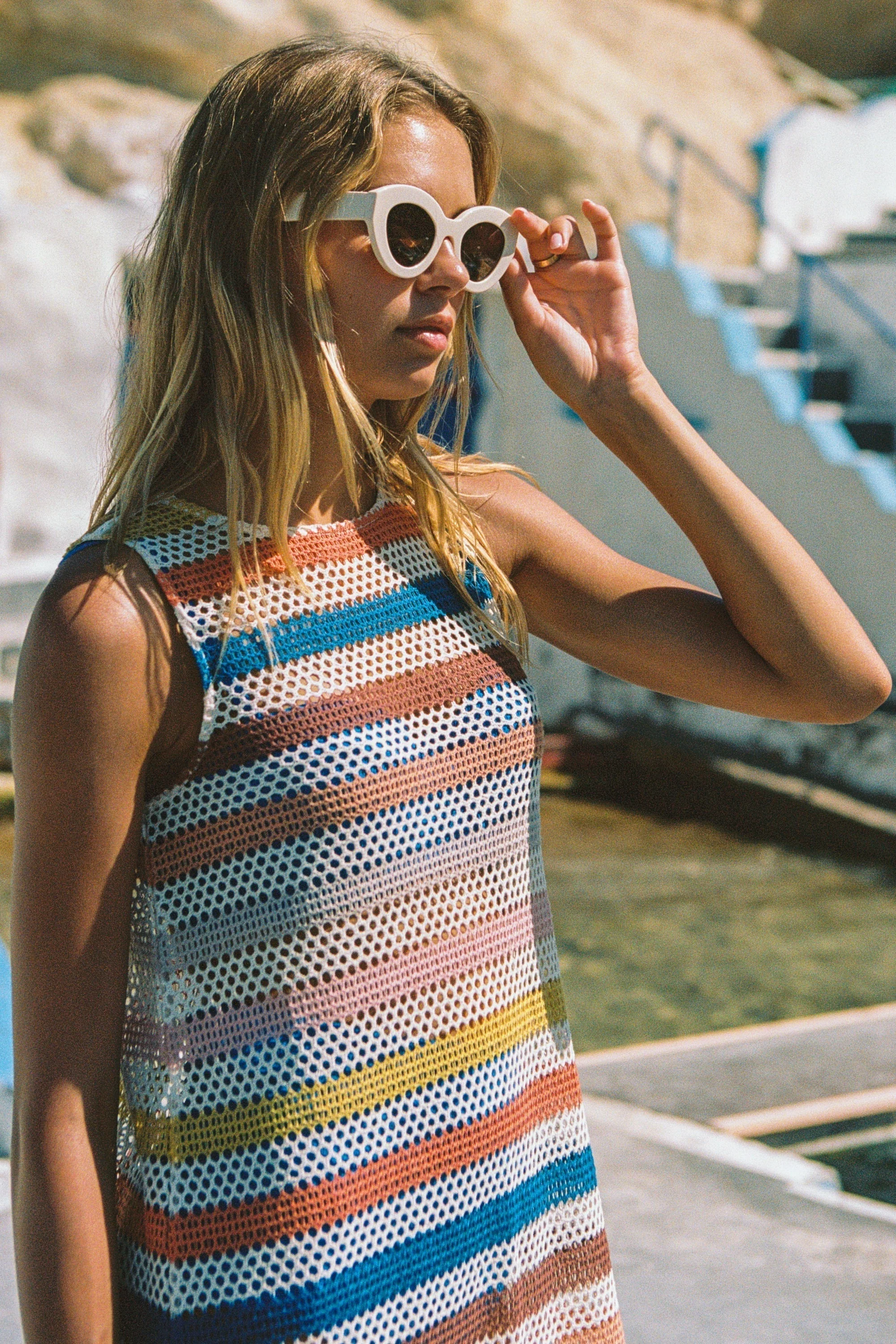Dolly Sunglasses In Cream - Image 6