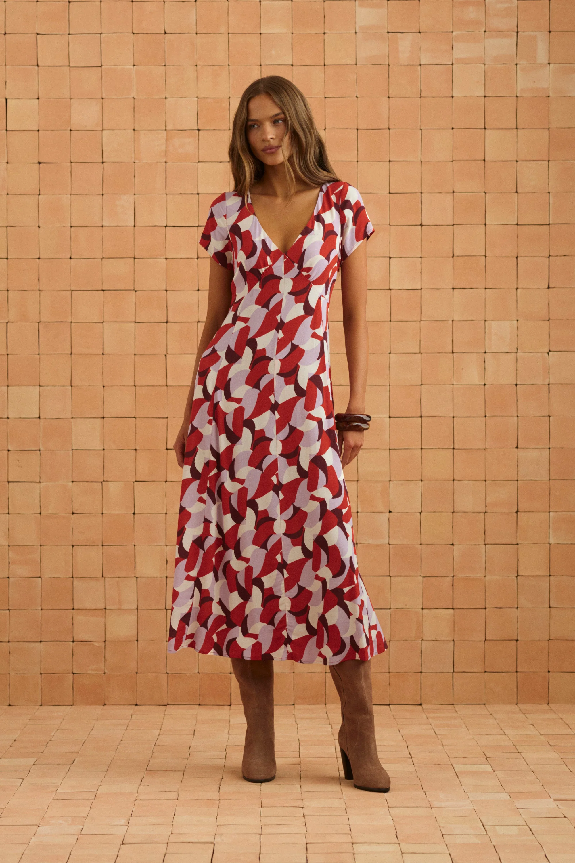 Elani Dress In Sweet Pea - Image 4