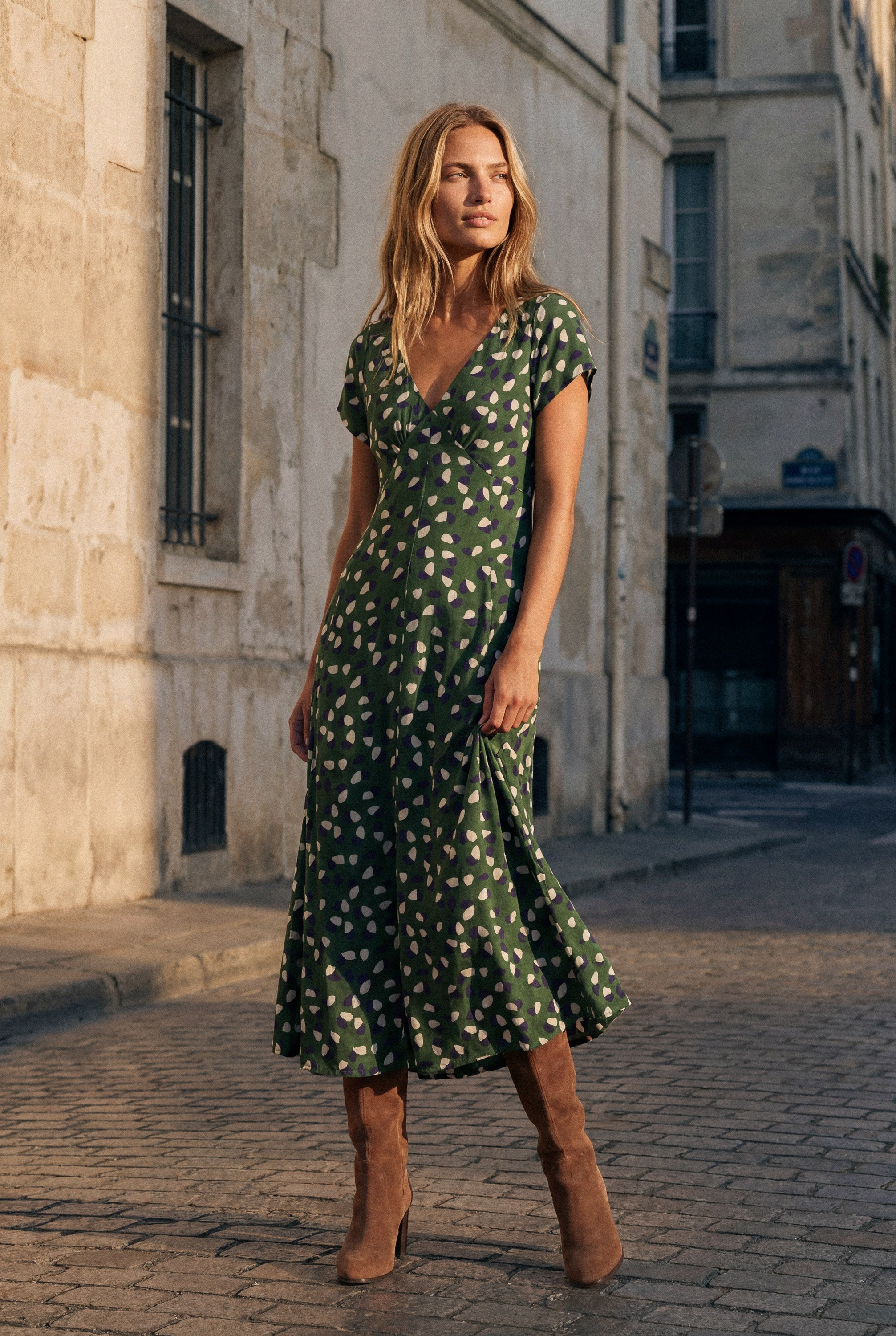 Elani Dress In Verbena - Image 3