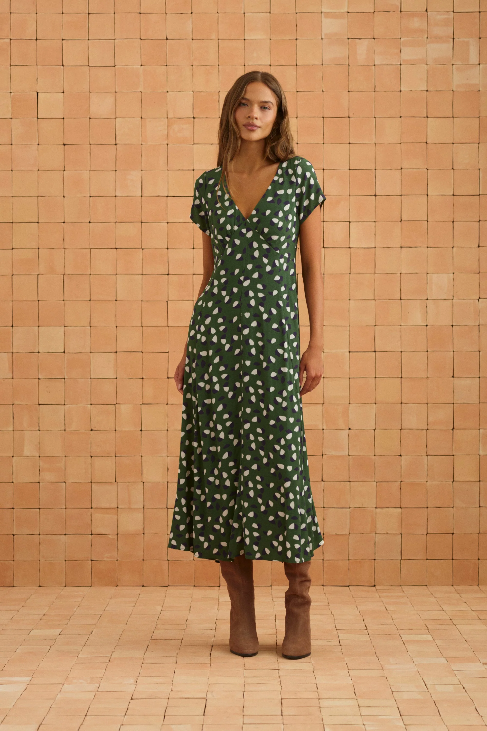 Elani Dress In Verbena - Image 4
