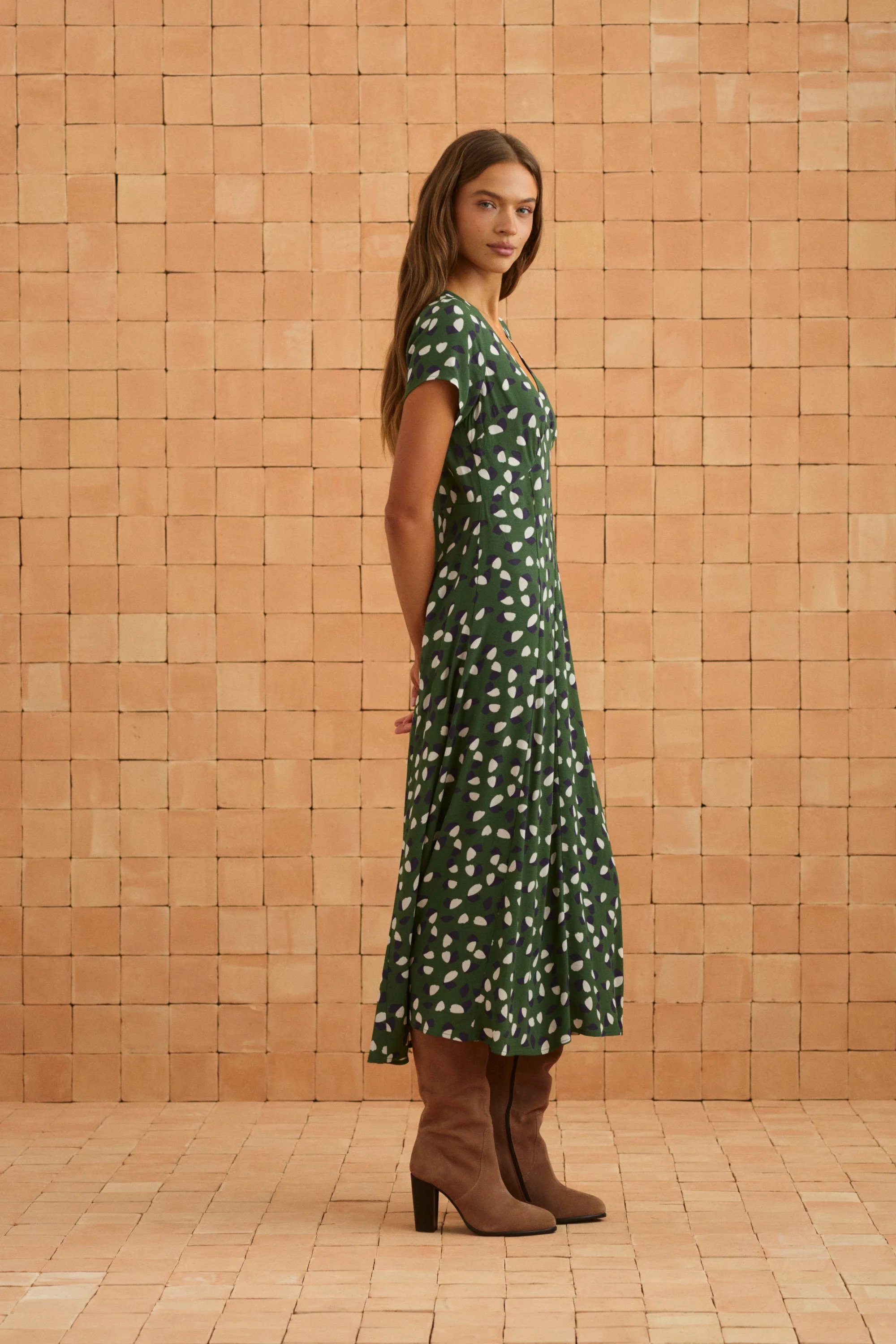 Elani Dress In Verbena - Image 5