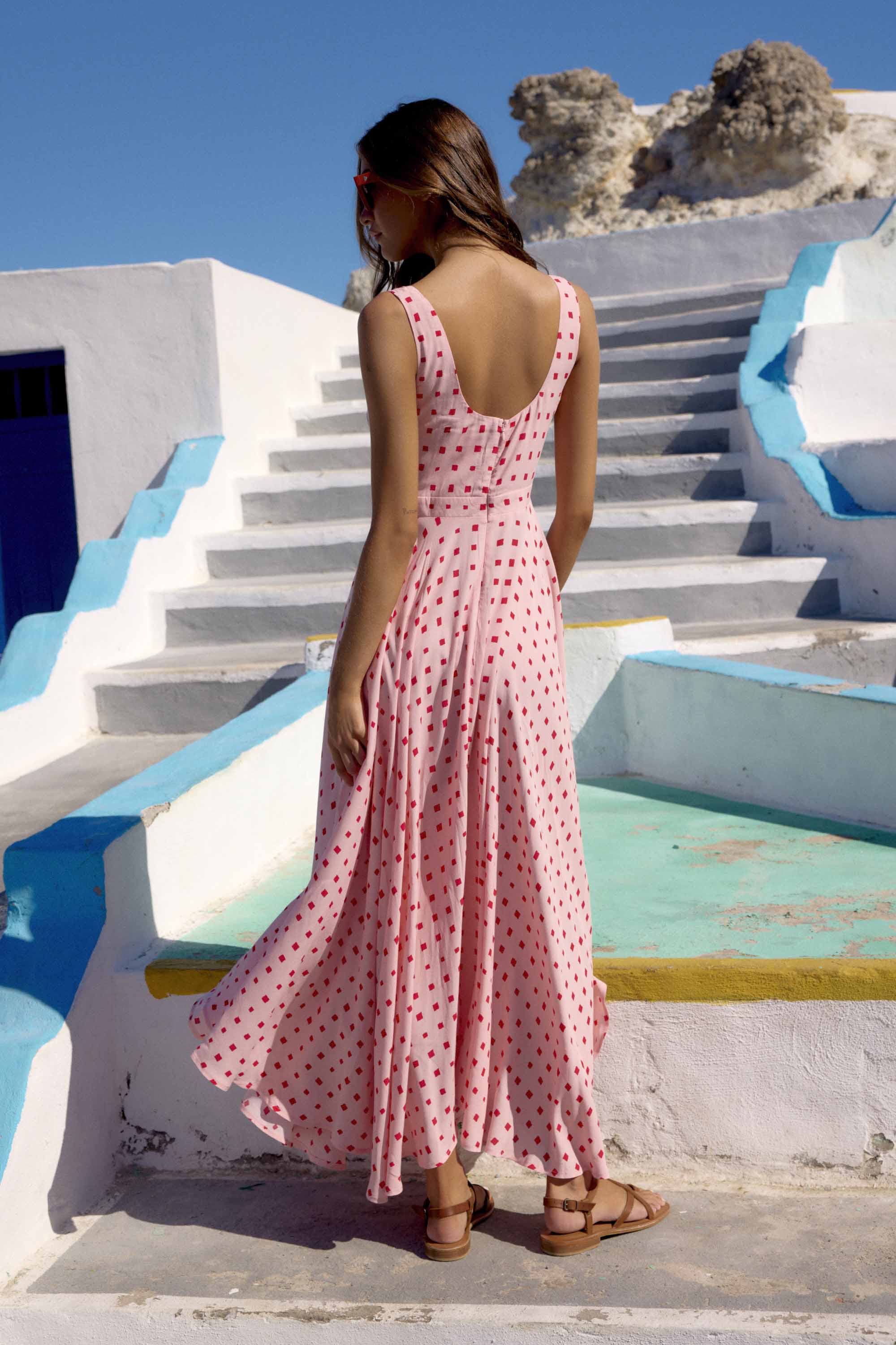 Elka Dress In Sunrise - Image 4