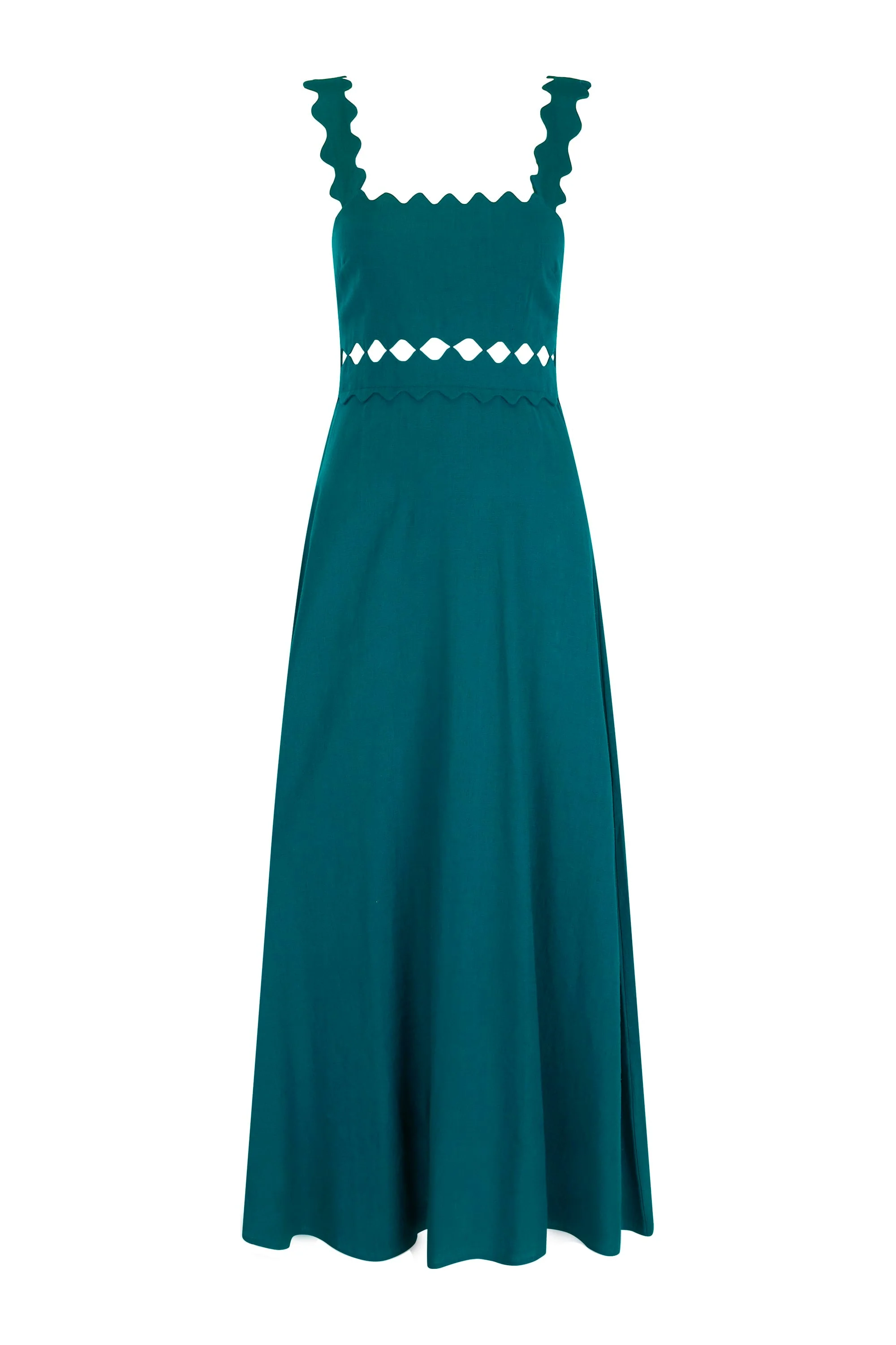 Evelyn Dress In Jade - Image 7
