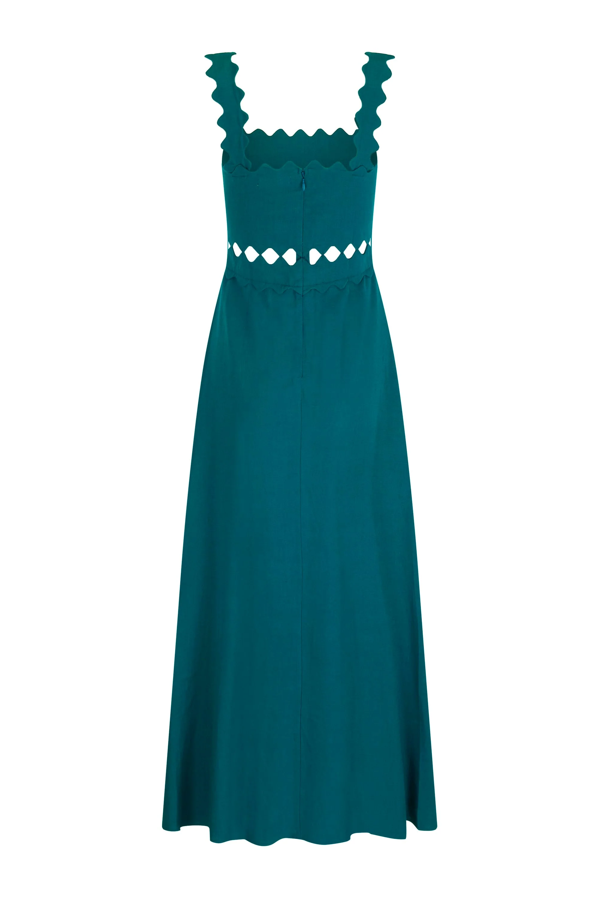 Evelyn Dress In Jade - Image 8