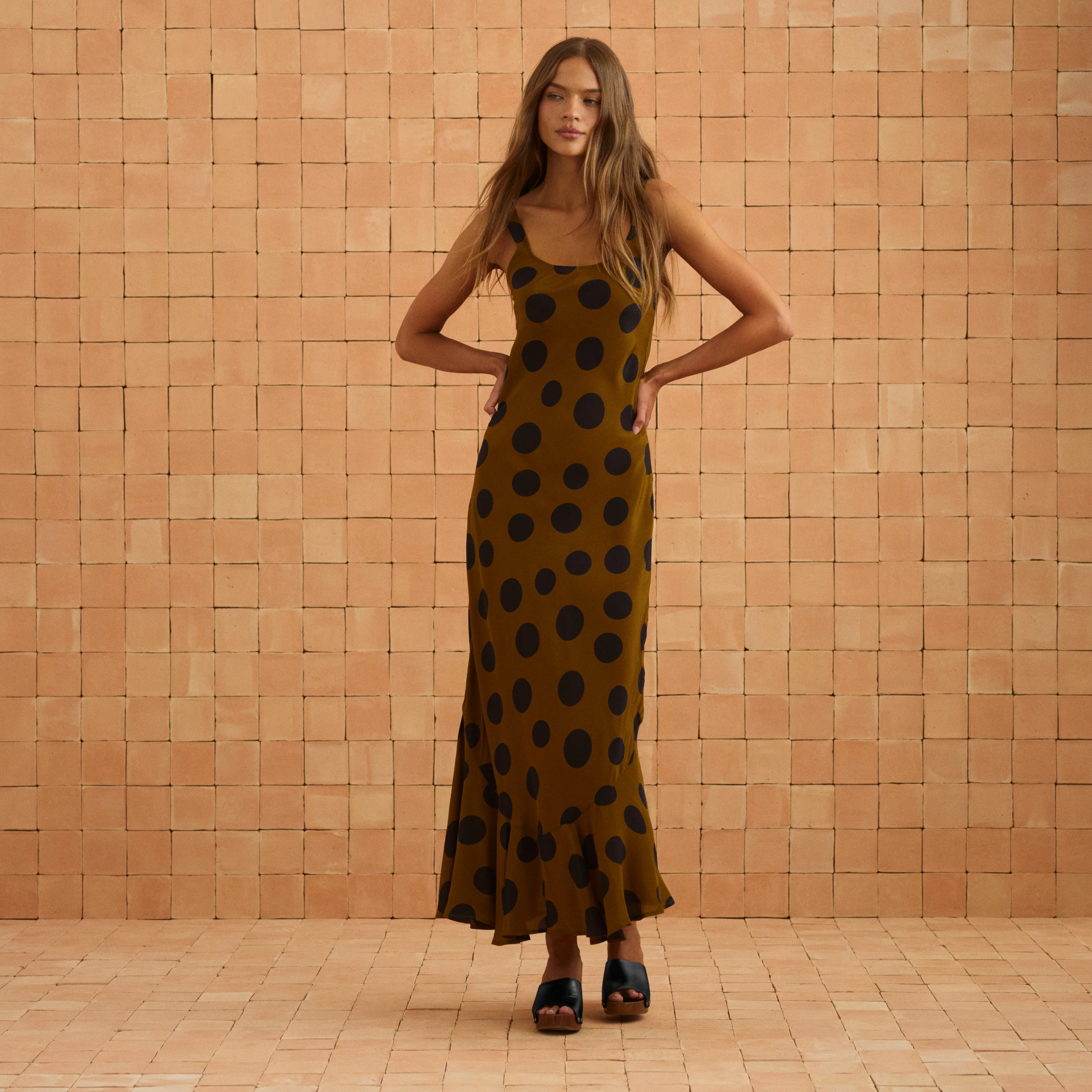 Gia Dress In Ginger Spot - Image 12