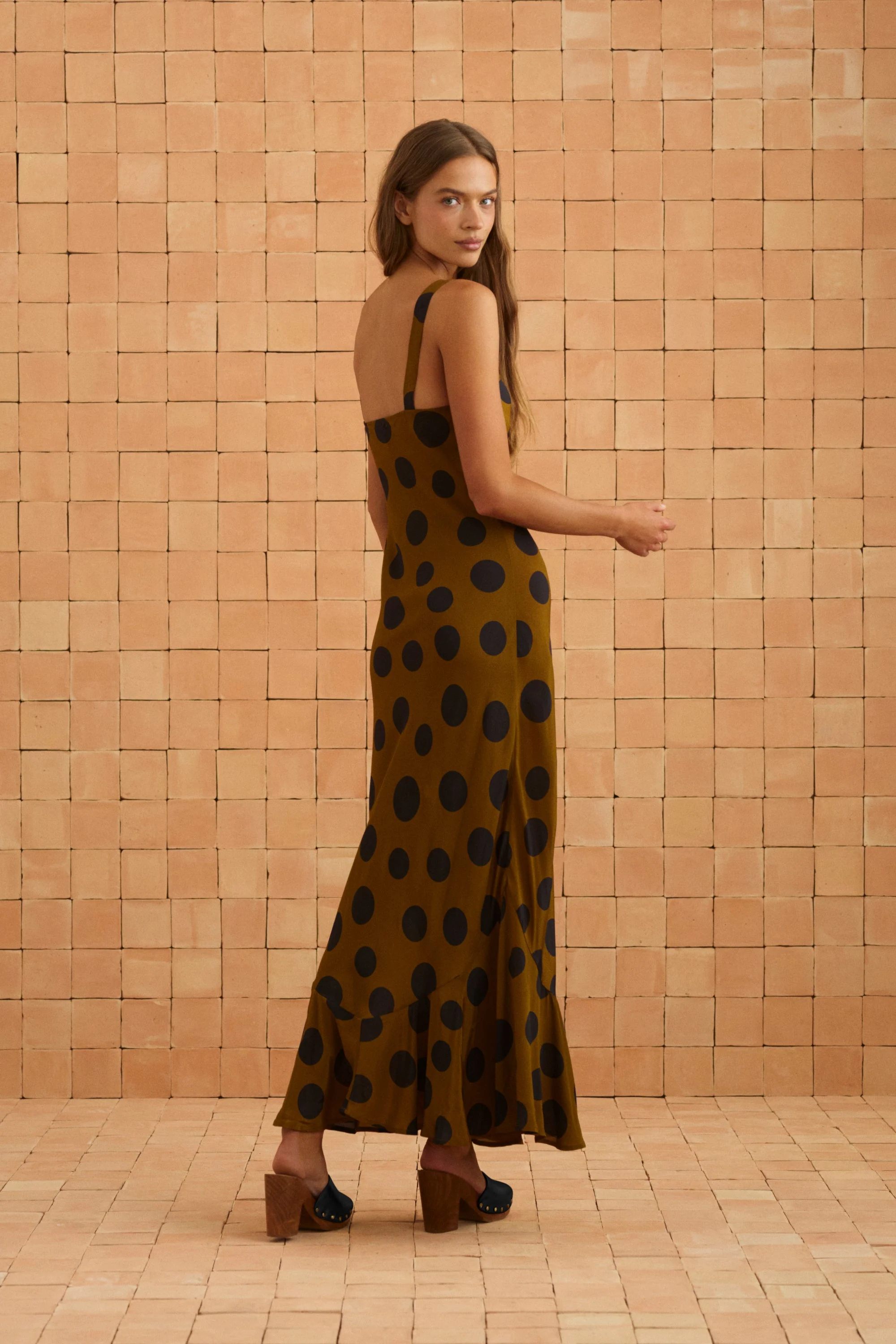 Gia Dress In Ginger Spot - Image 7