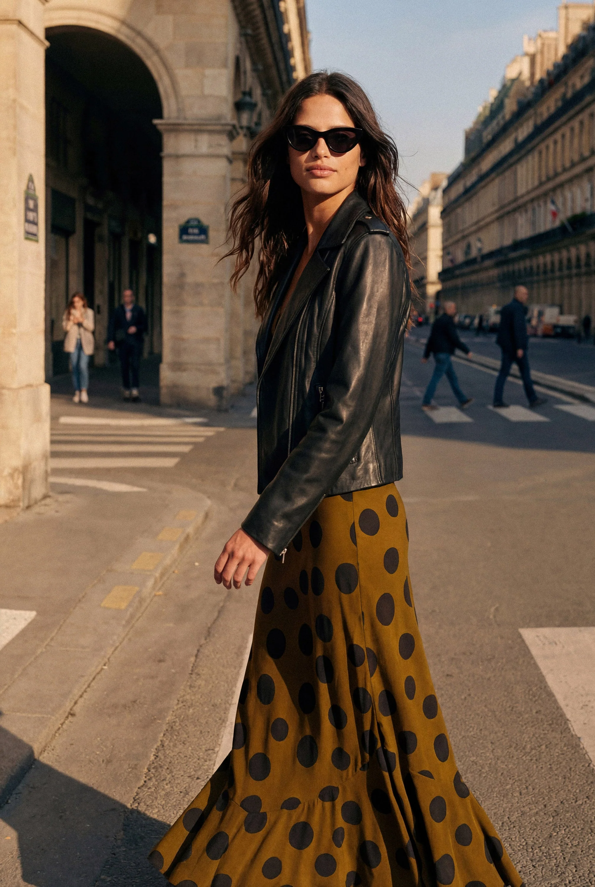 Gia Dress In Ginger Spot - Image 8