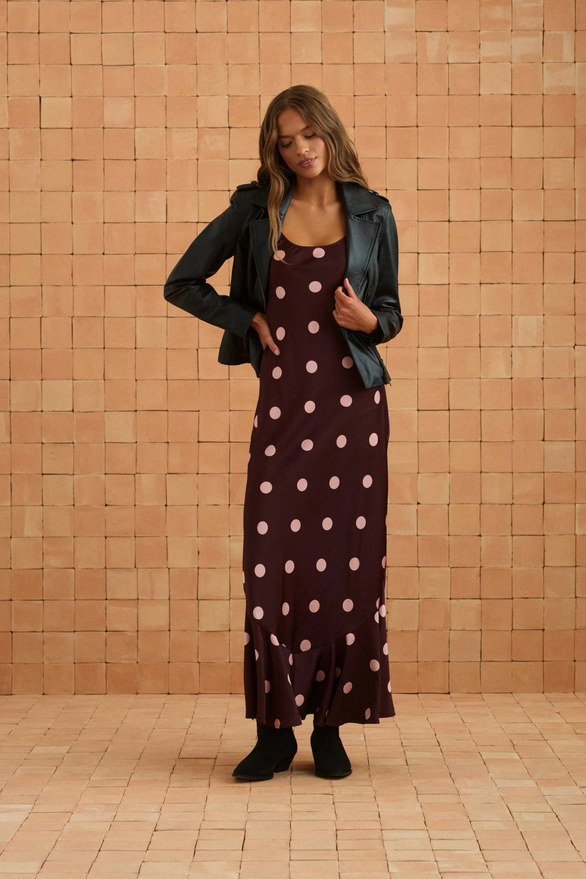 Gia Dress In Peppercorn - Image 8