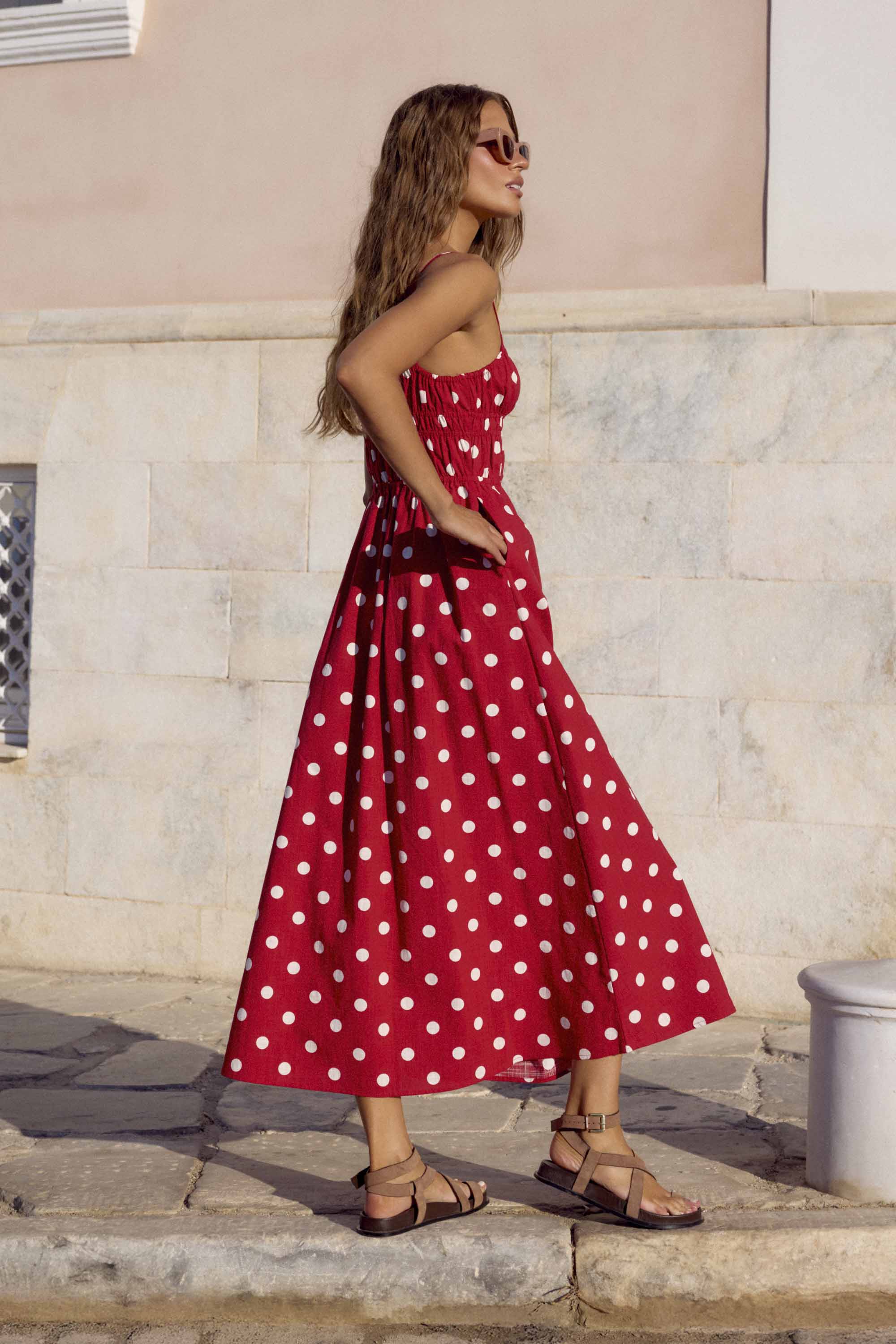 Gigi Dress In Chilli - Image 3