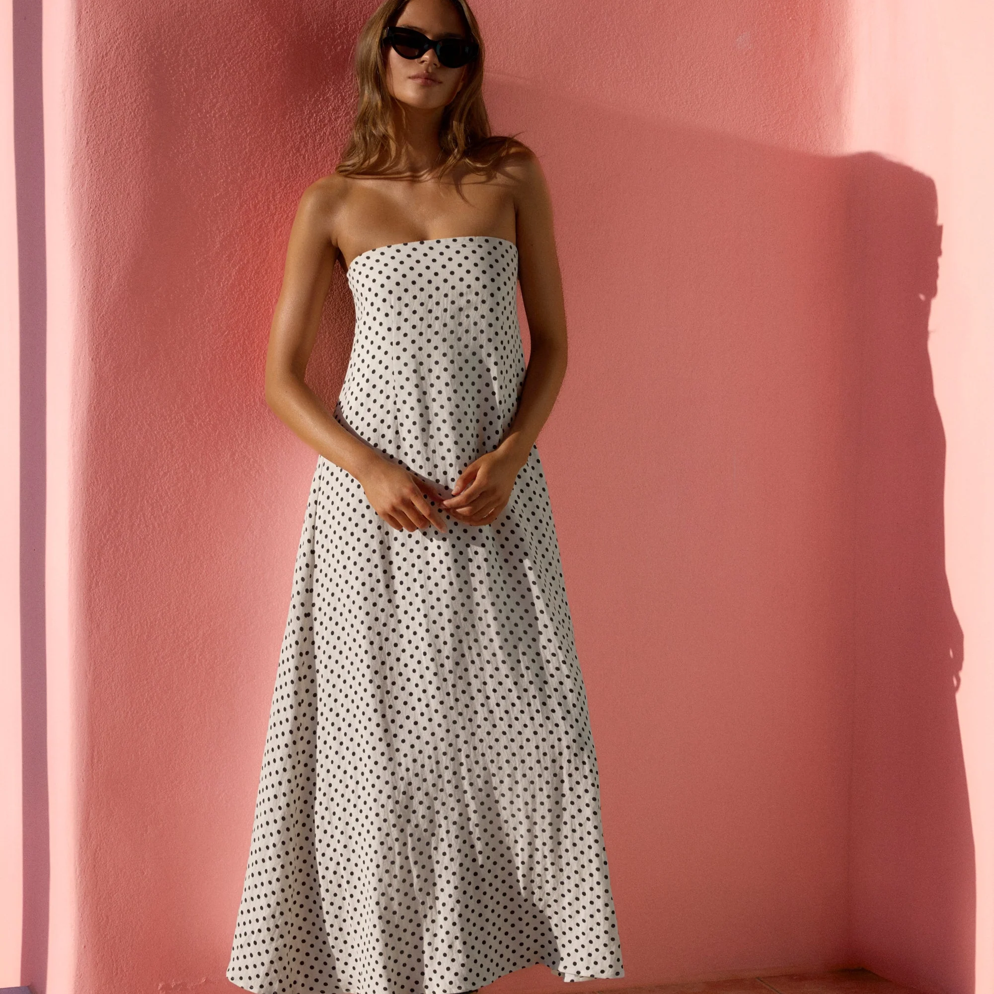 Gina Dress In Coco Spot - Image 6