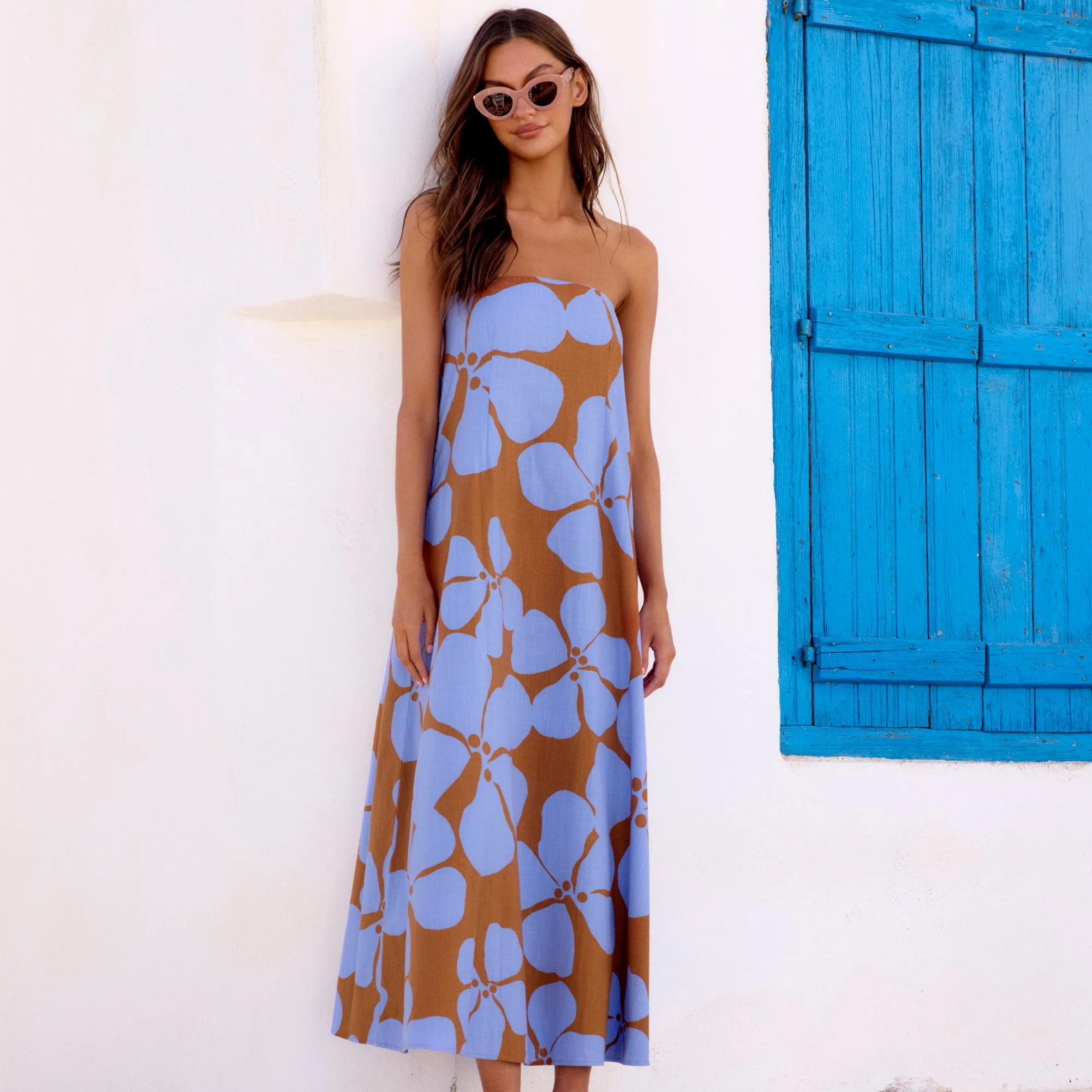 Gina Dress In Delphi - Image 7