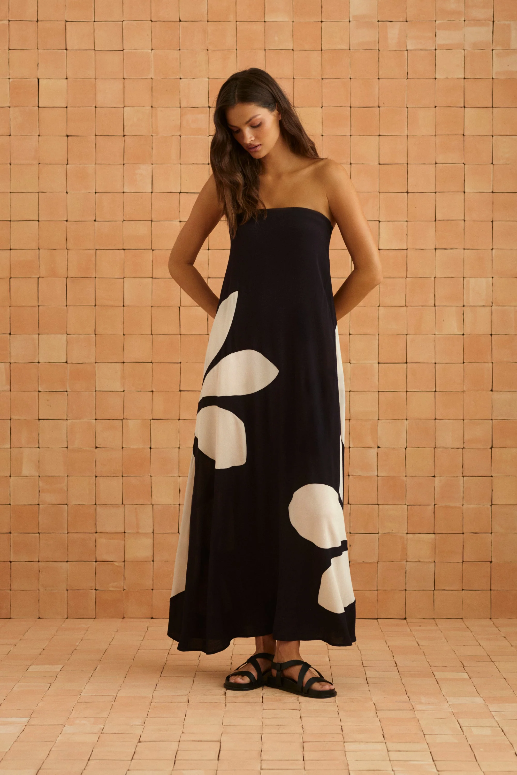 Gina Dress In Gazamia Blanco - Image 5