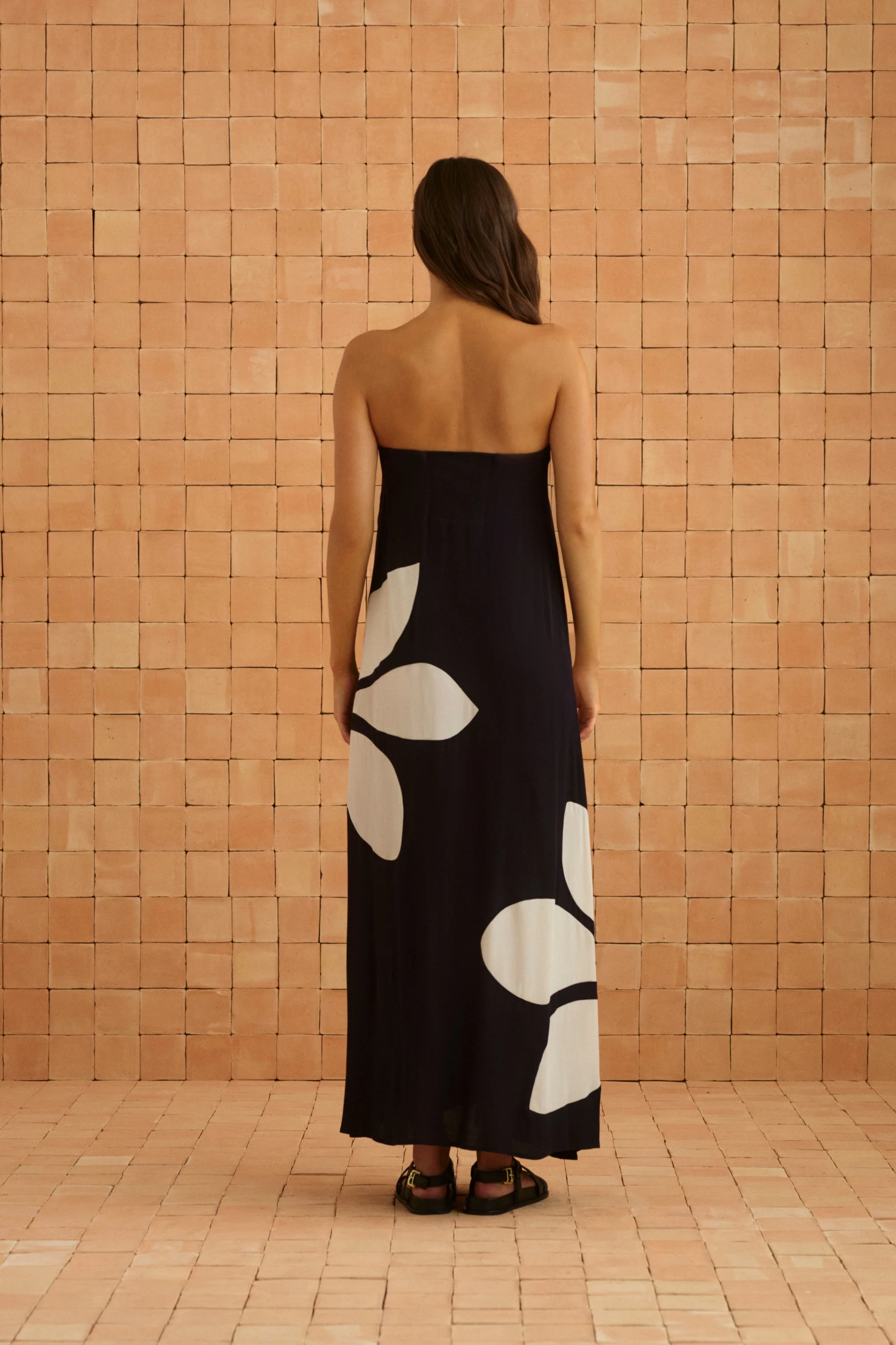 Gina Dress In Gazamia Blanco - Image 6