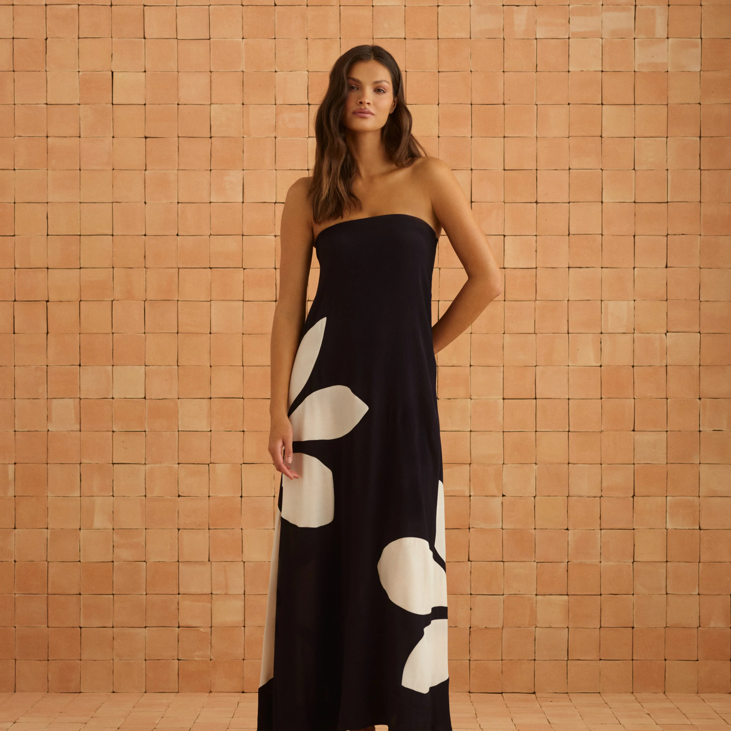 Gina Dress In Gazamia Blanco - Image 9