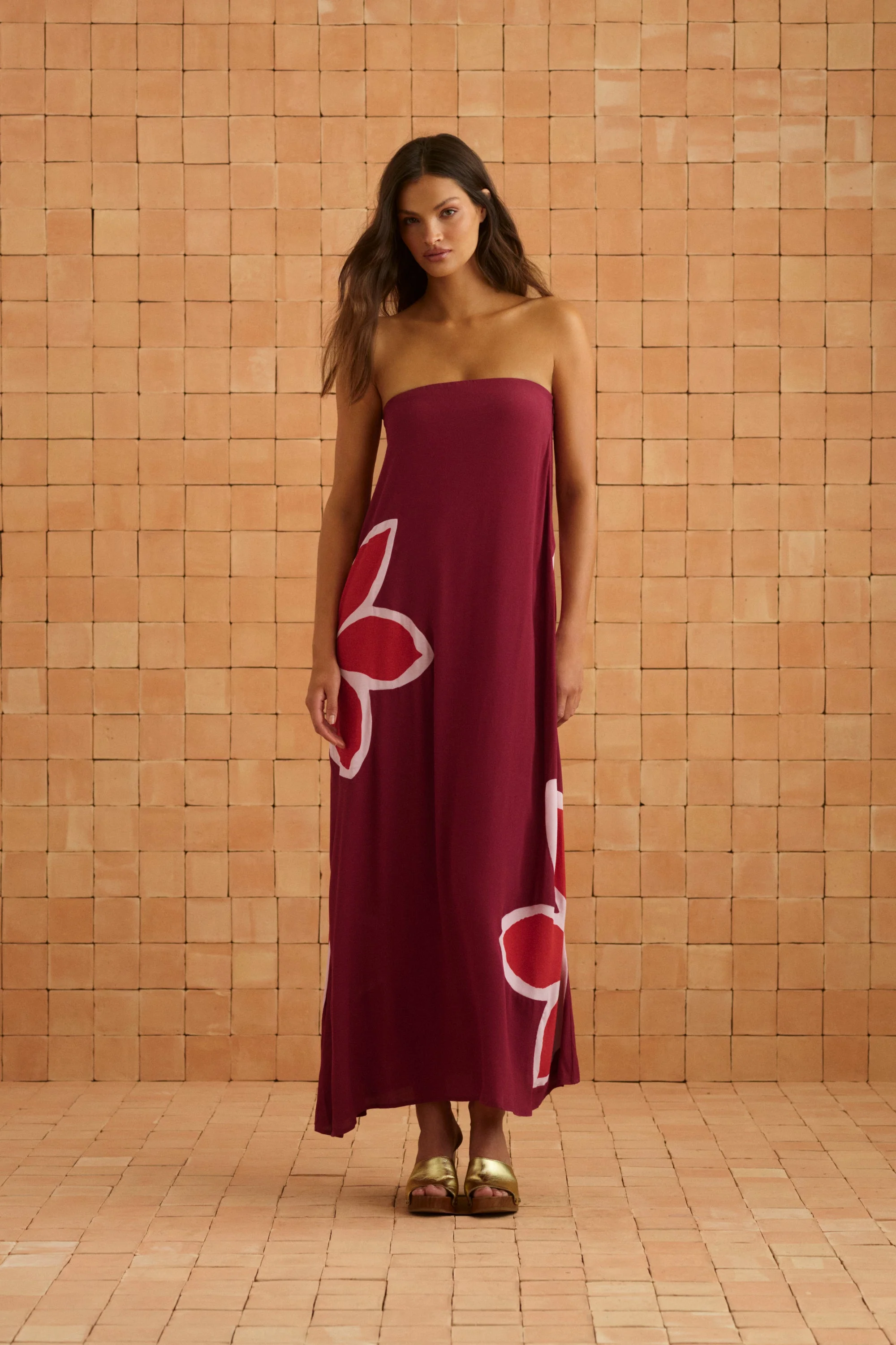 Gina Dress In Gazamia Rosa - Image 4