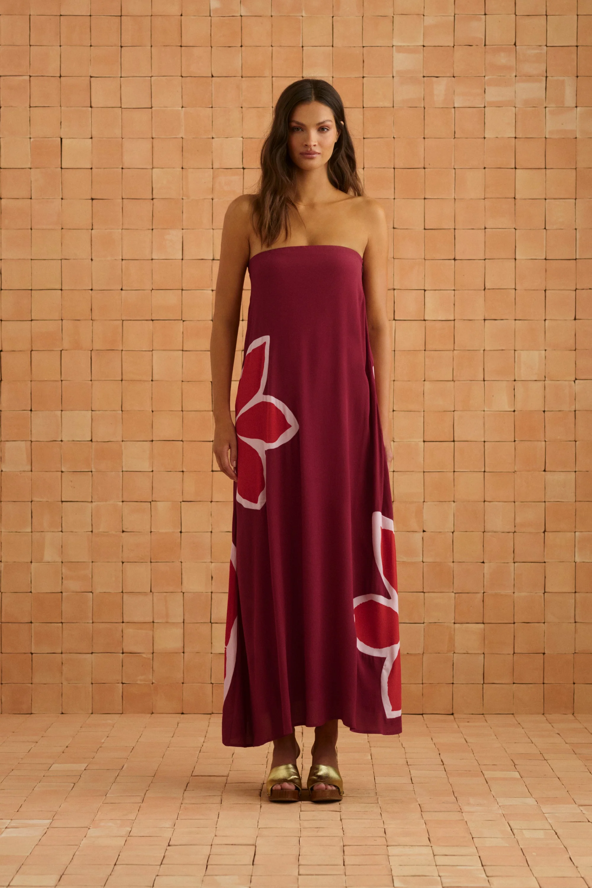 Gina Dress In Gazamia Rosa - Image 5