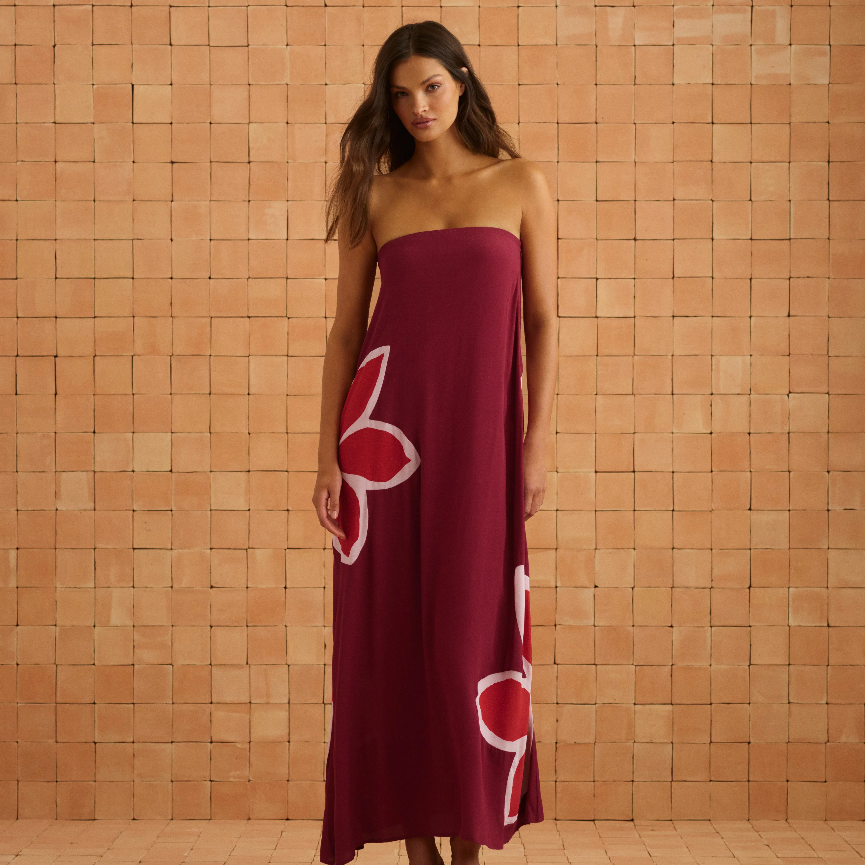 Gina Dress In Gazamia Rosa - Image 9