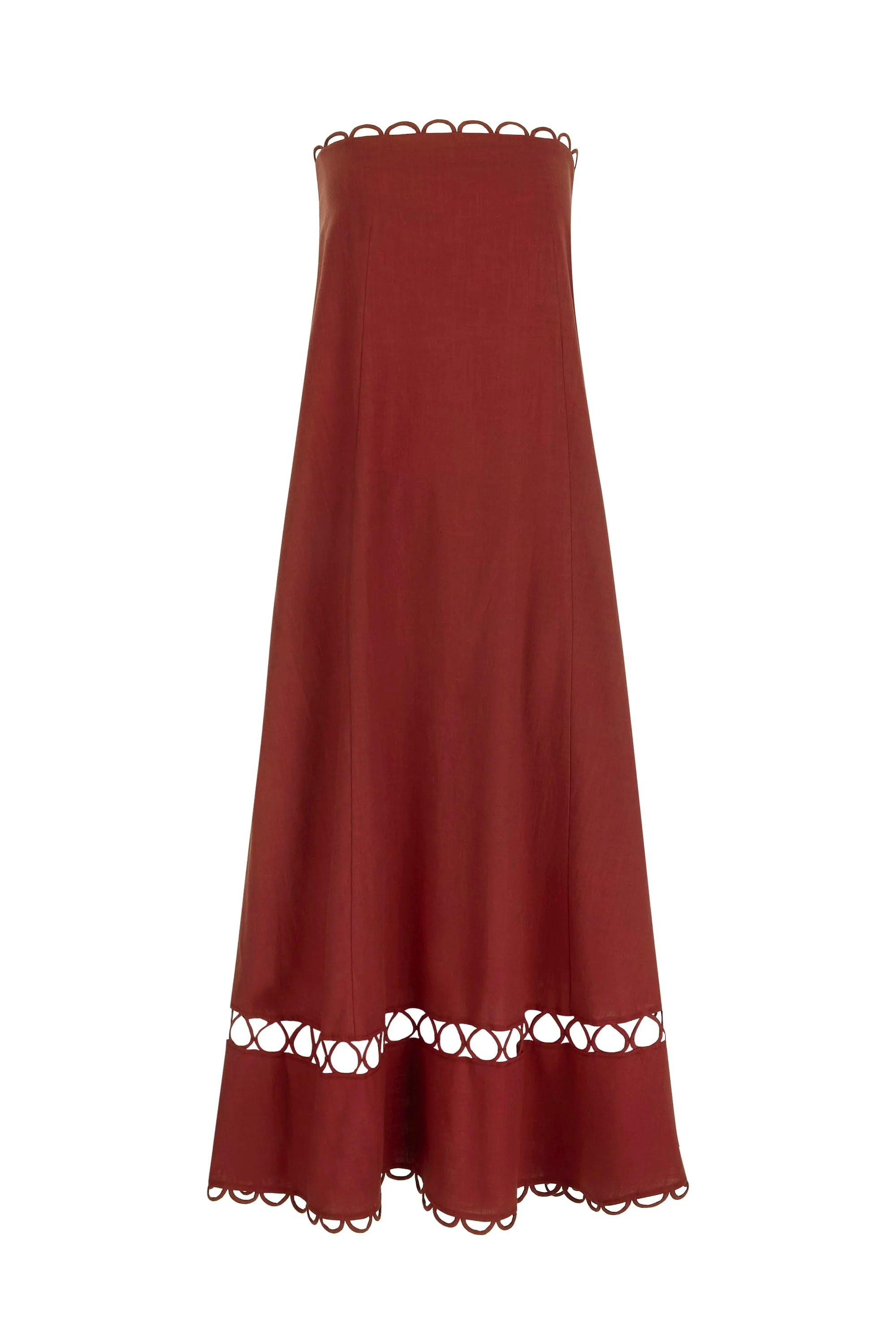Gina Dress In Sangria - Image 7