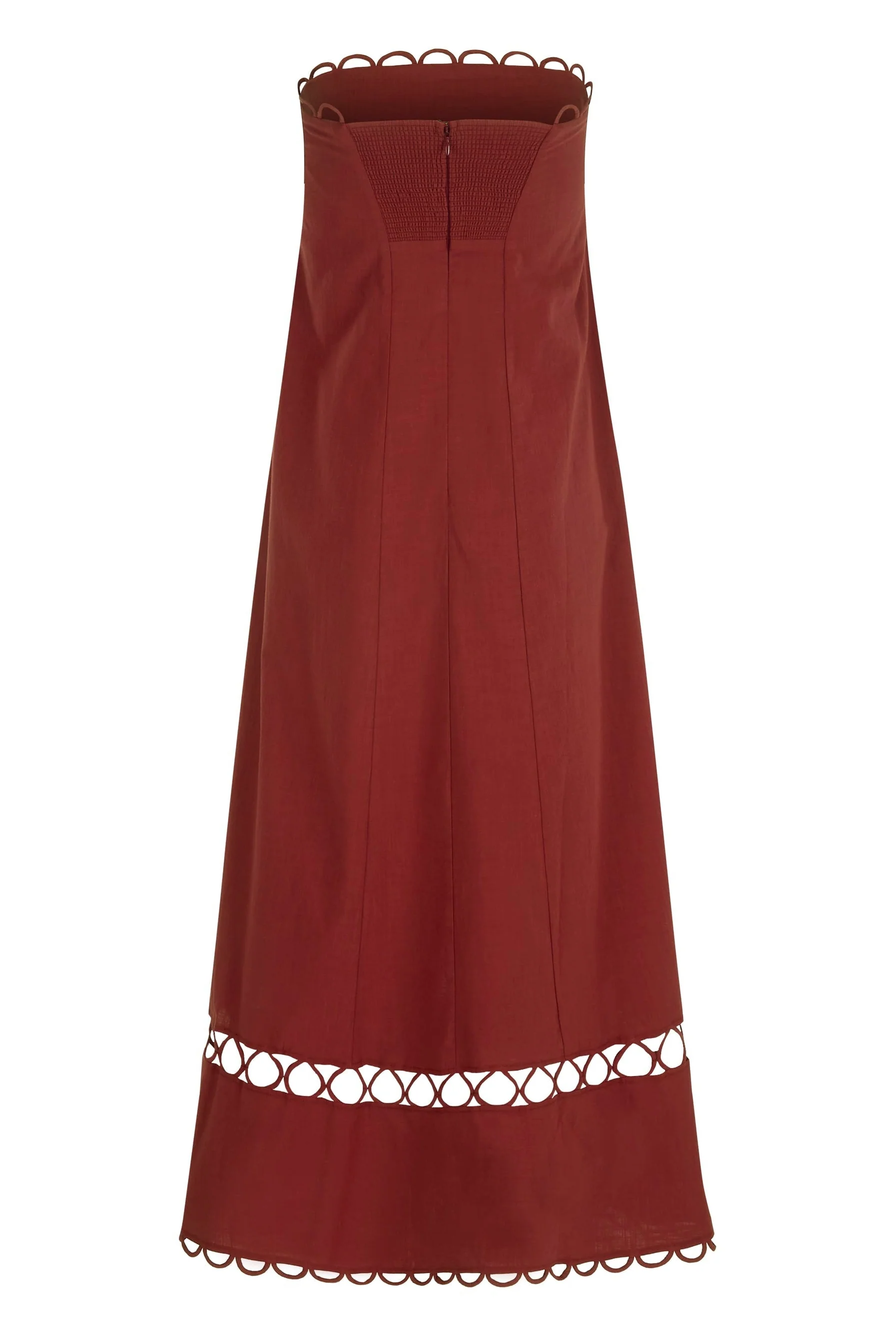 Gina Dress In Sangria - Image 8
