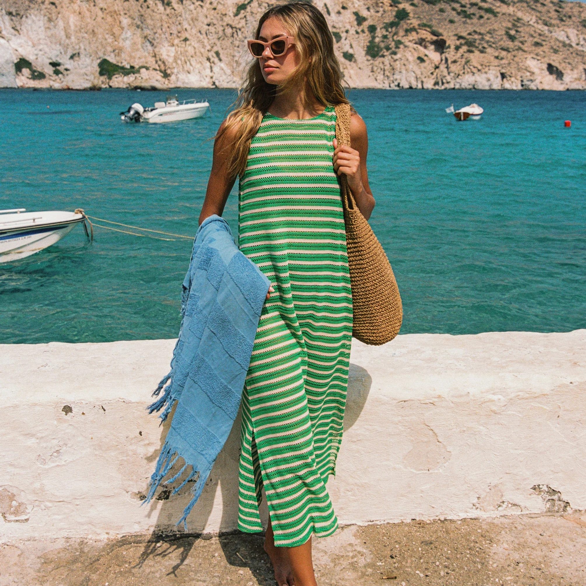 Goldy Dress In Mint Mirage - Image 6