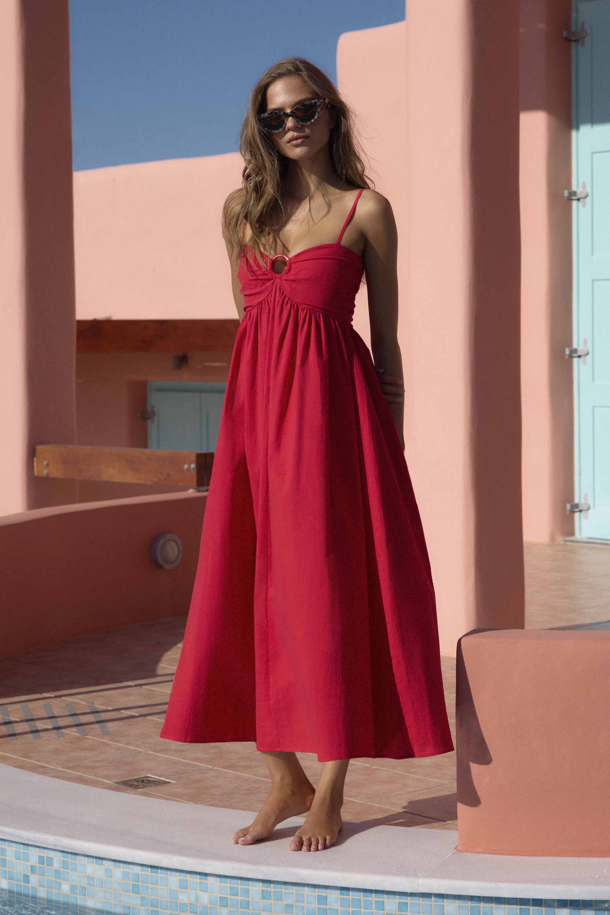 Hula Dress In Poppy - Image 2