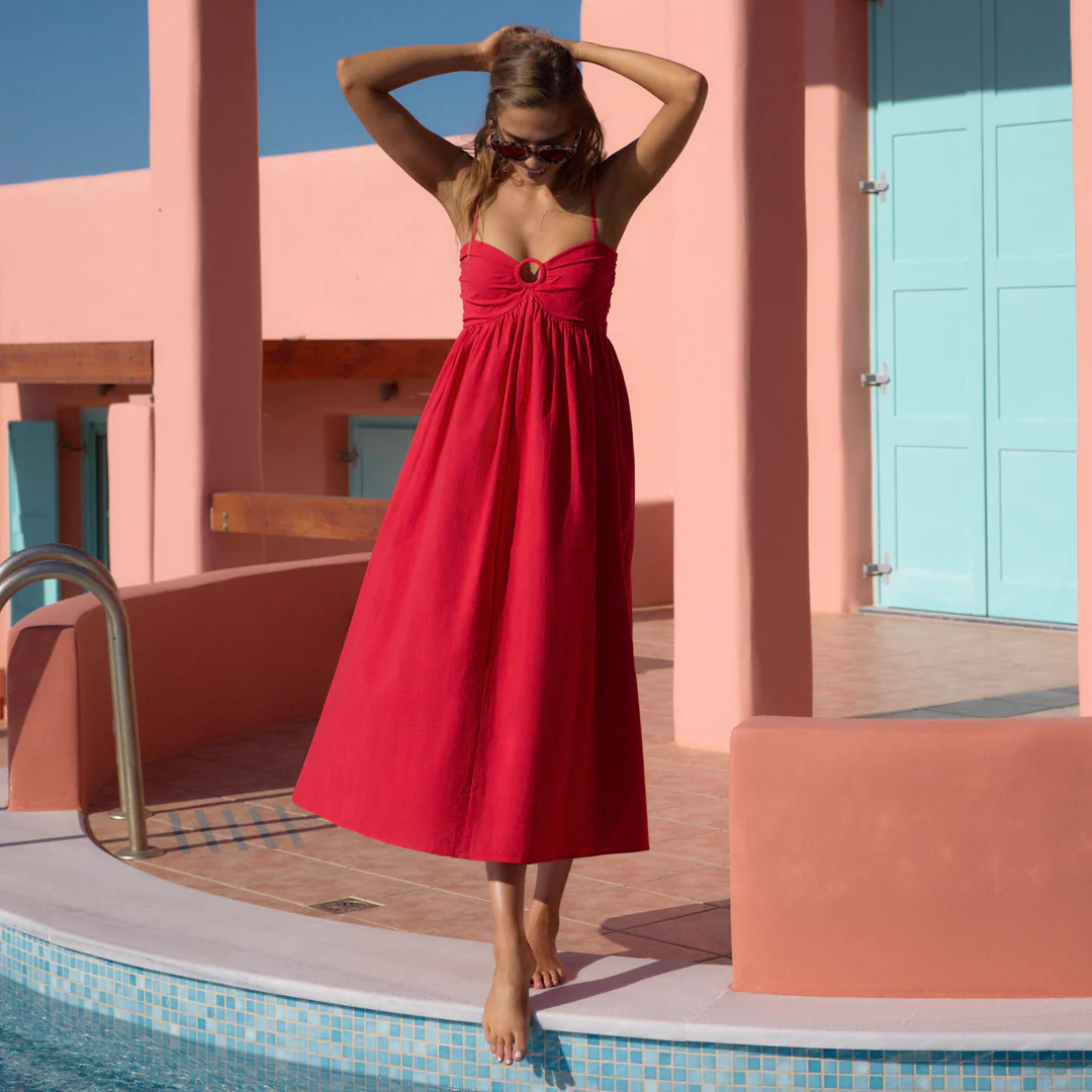 Hula Dress In Poppy - Image 6