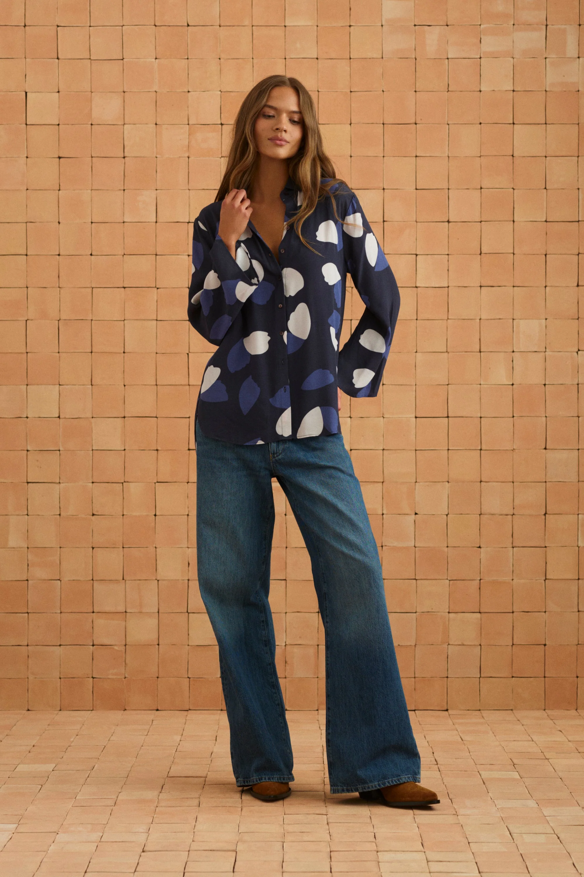 Ingrid Shirt In Nigella - Image 5