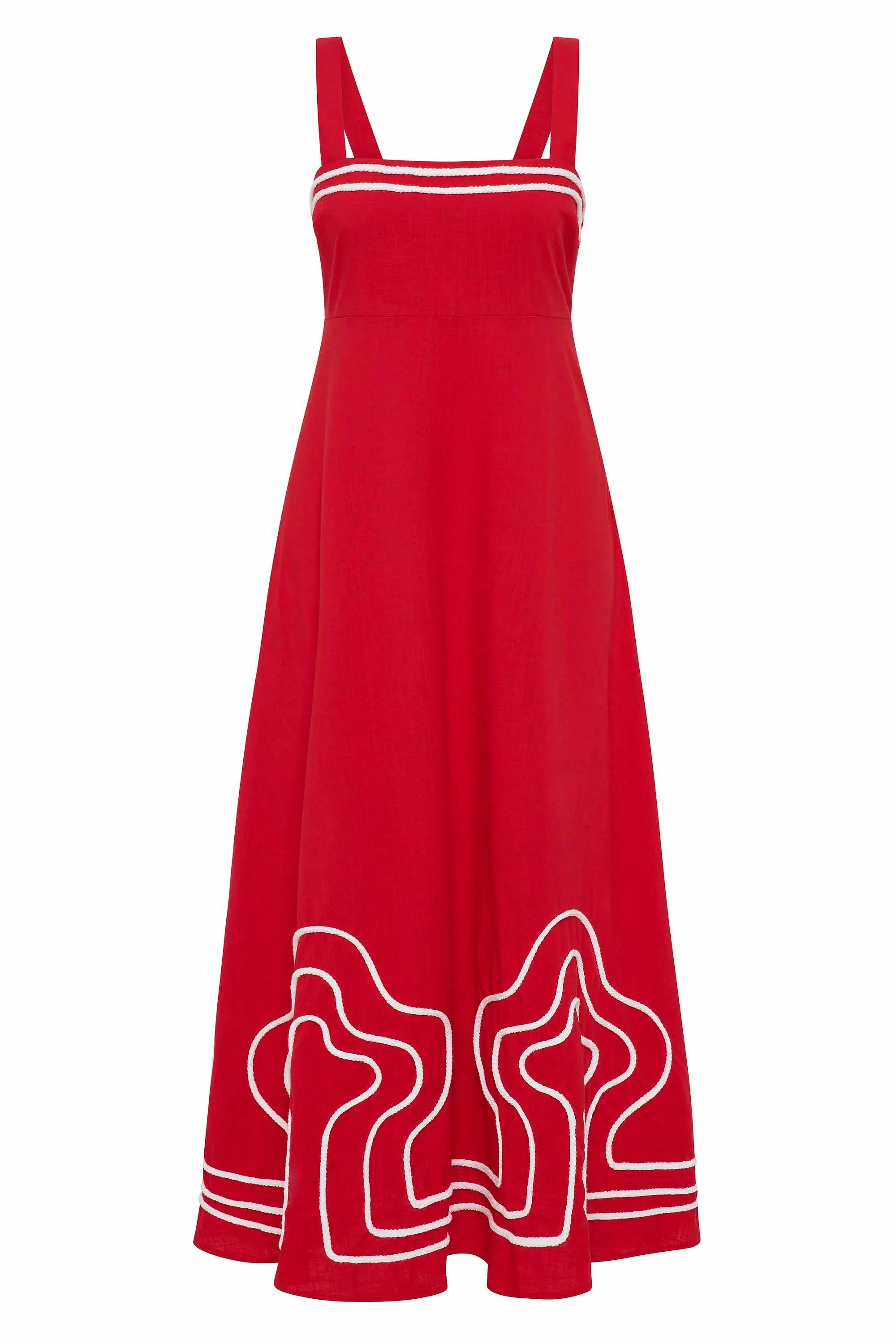 Iris Dress In Rosso - Image 4