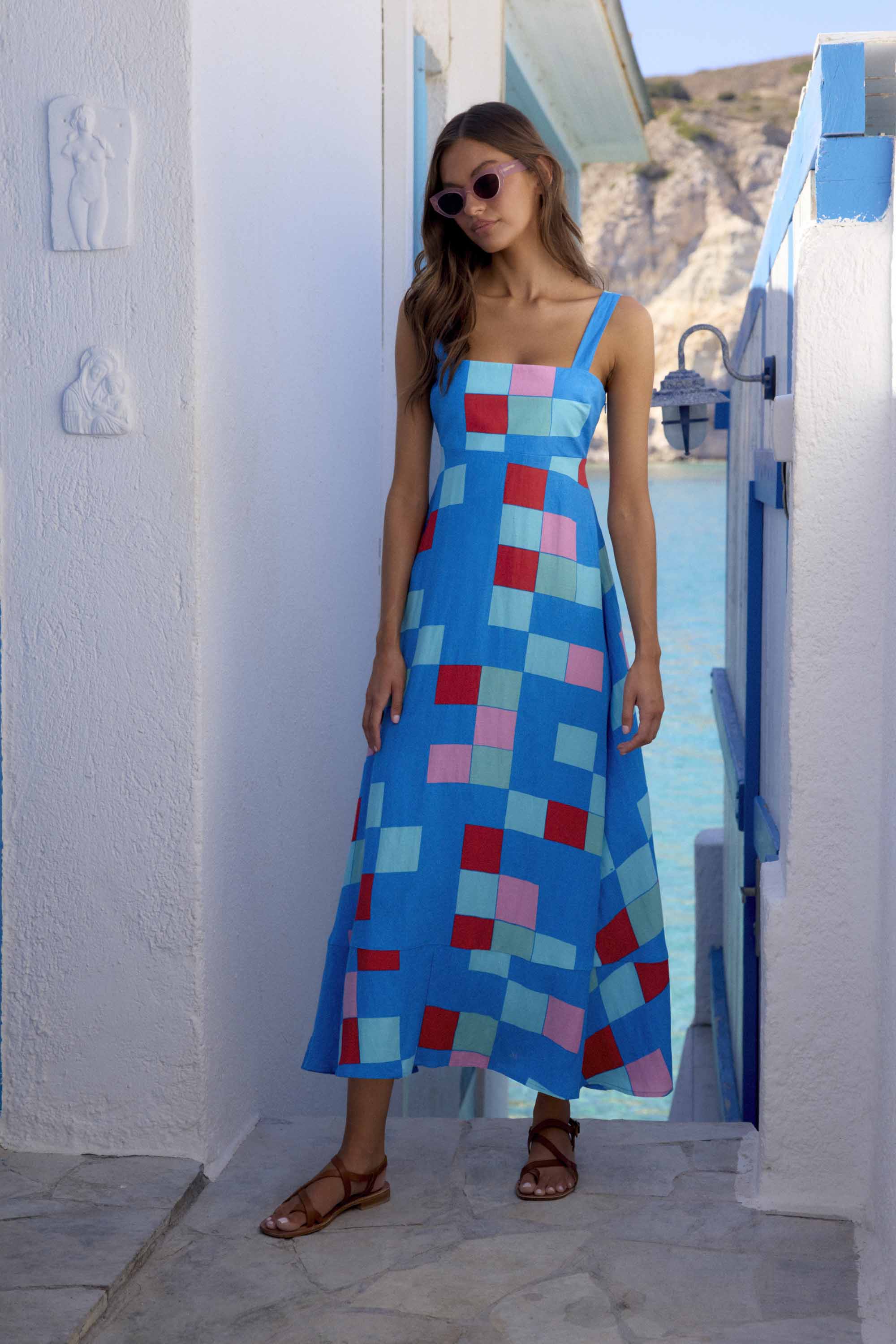 Iris Dress In Bora Bora - Image 2