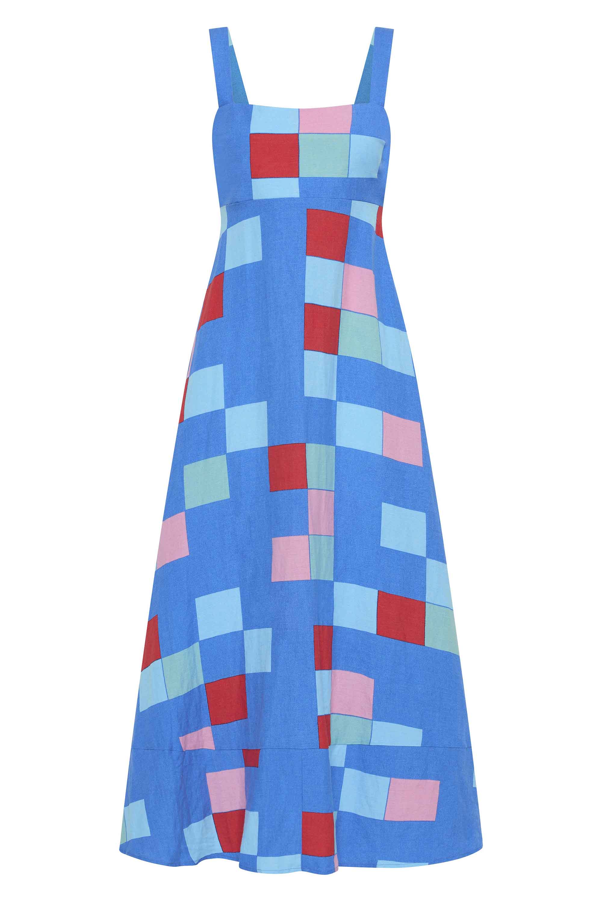Iris Dress In Bora Bora - Image 4
