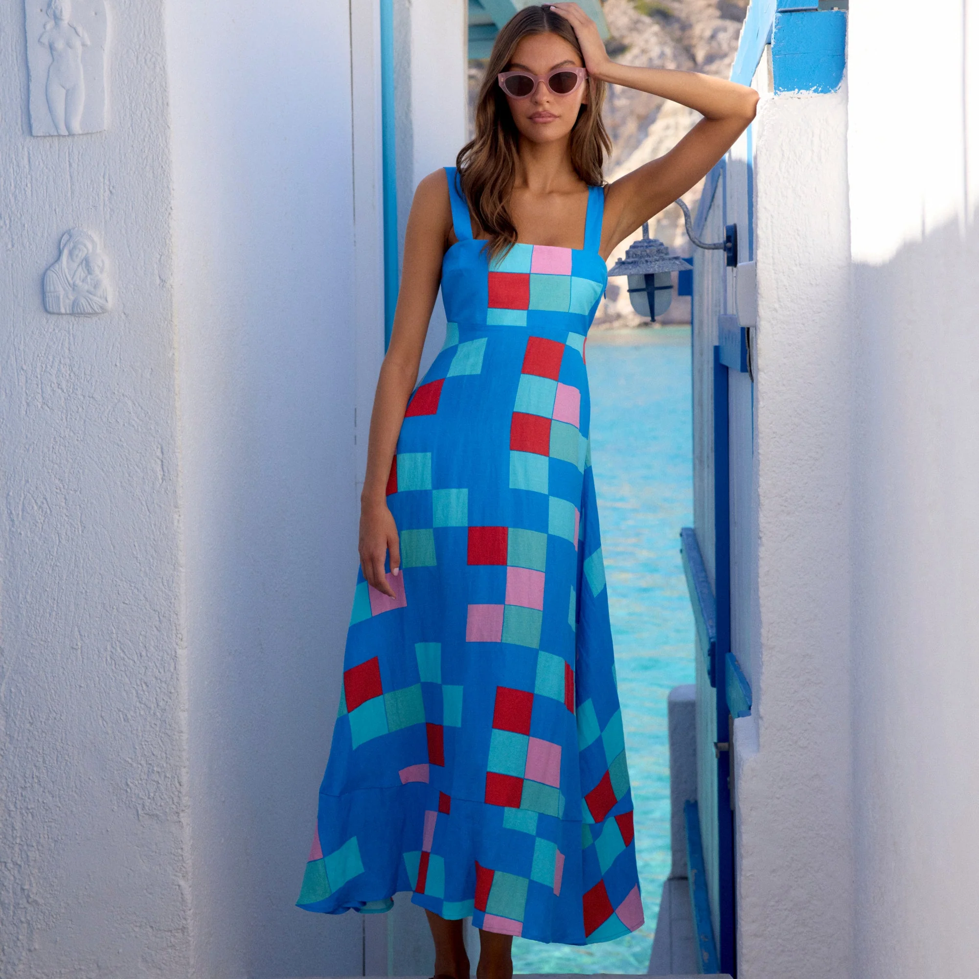Iris Dress In Bora Bora - Image 6