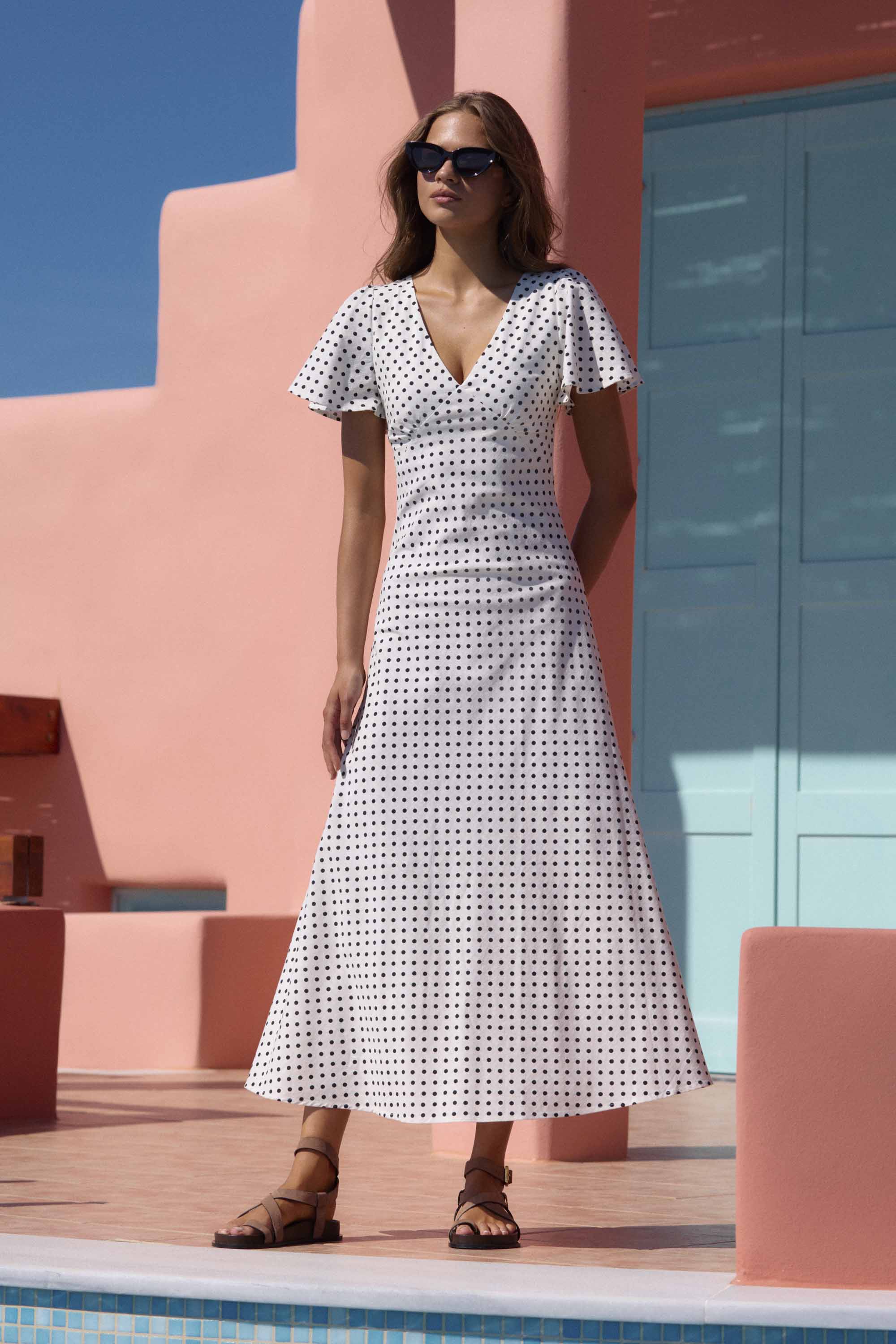 Isabella Dress In Coco Spot - Image 2